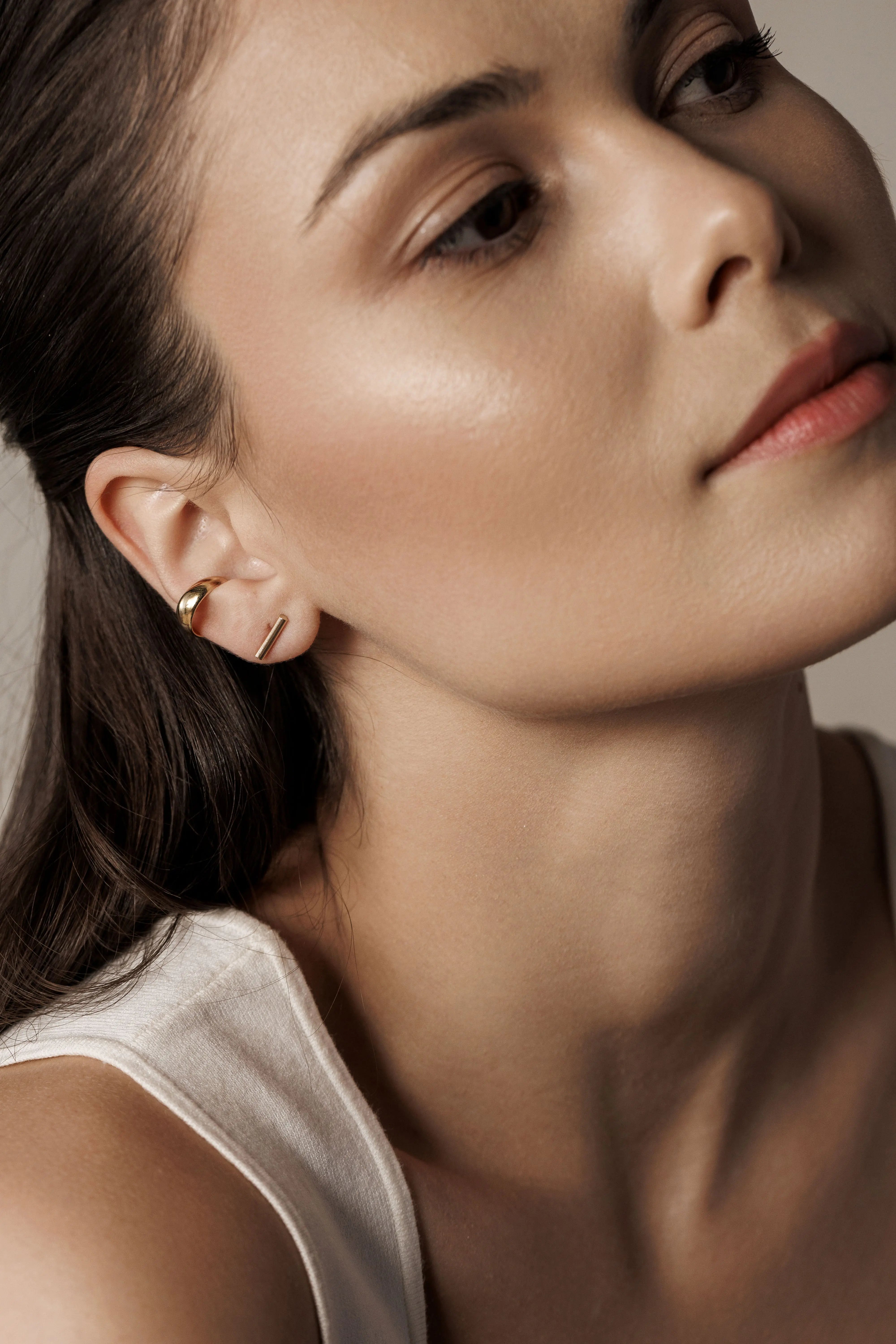 Cercei Argint Band Earcuff Lisa&Co.