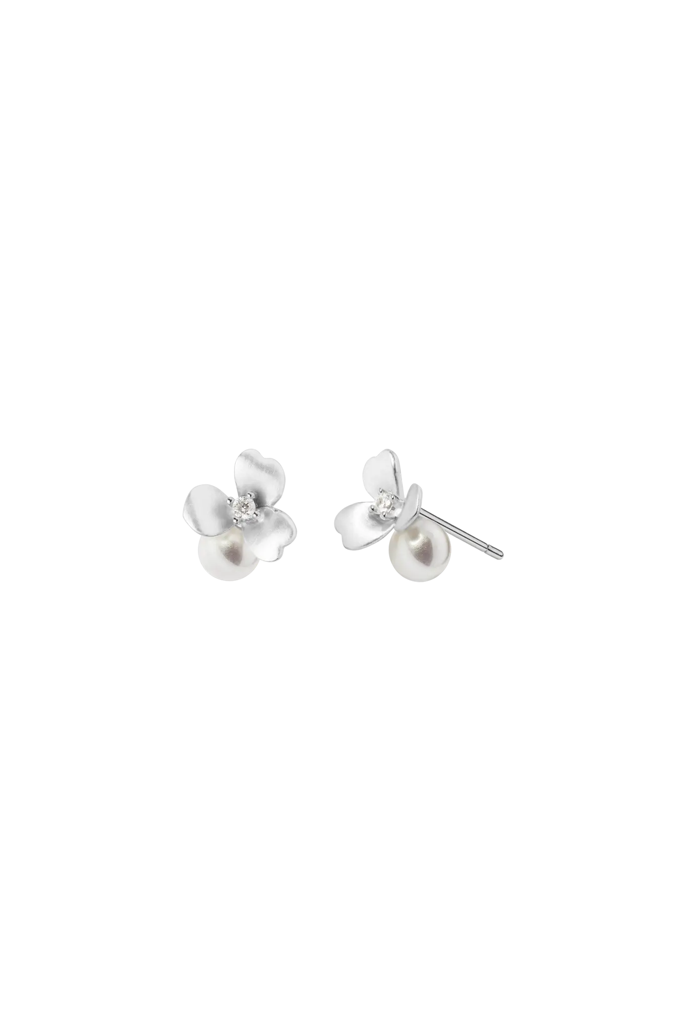 Cercei Argint Flower&Pearl LisaConcept