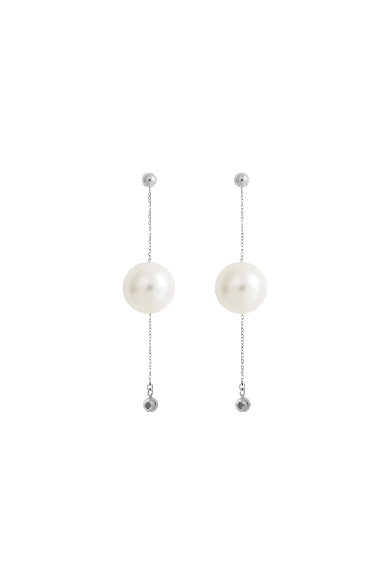 Cercei Argint Giant Pearl Swing LisaConcept