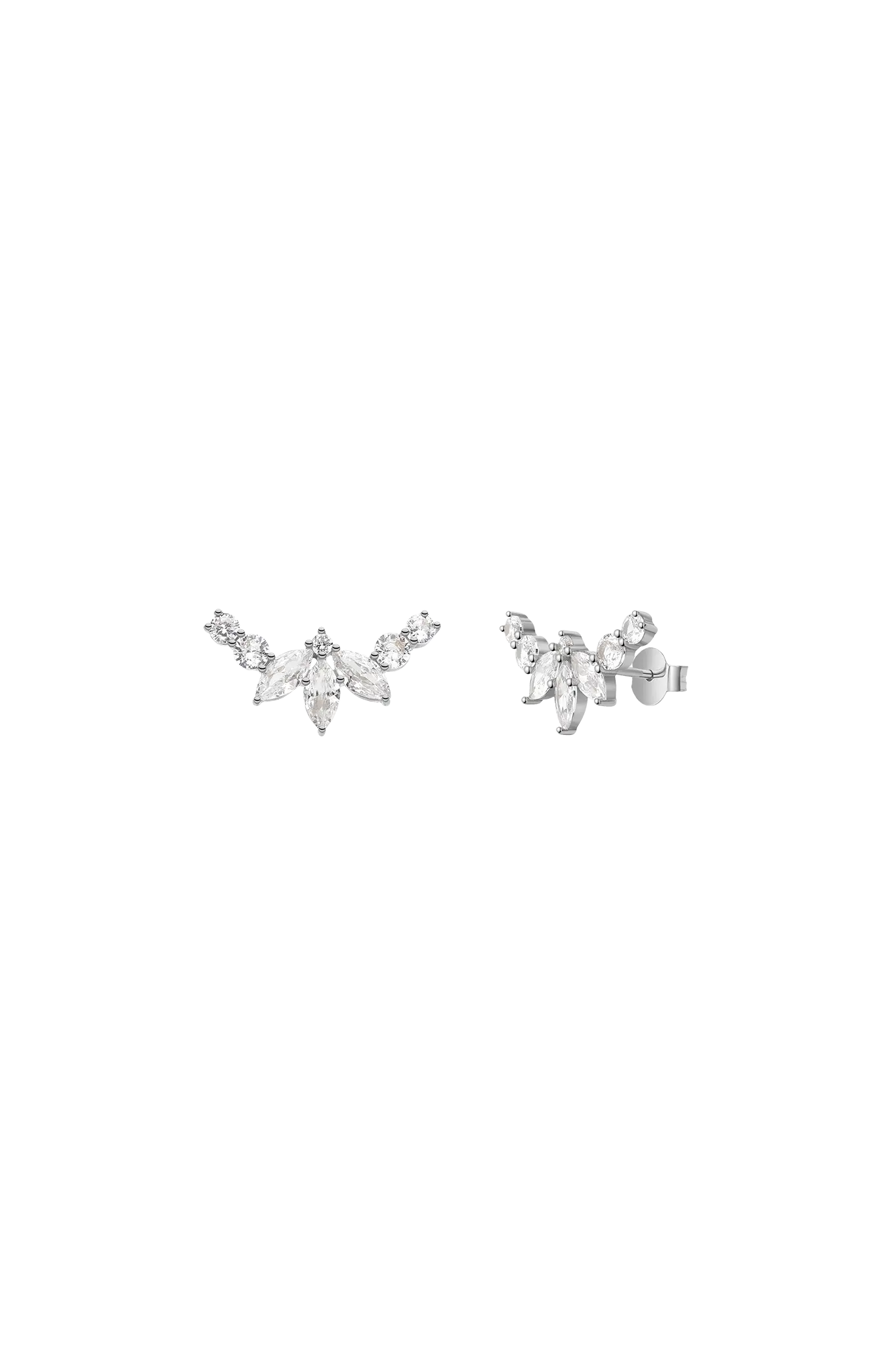 Cercei Argint Lis Crown LisaConcept