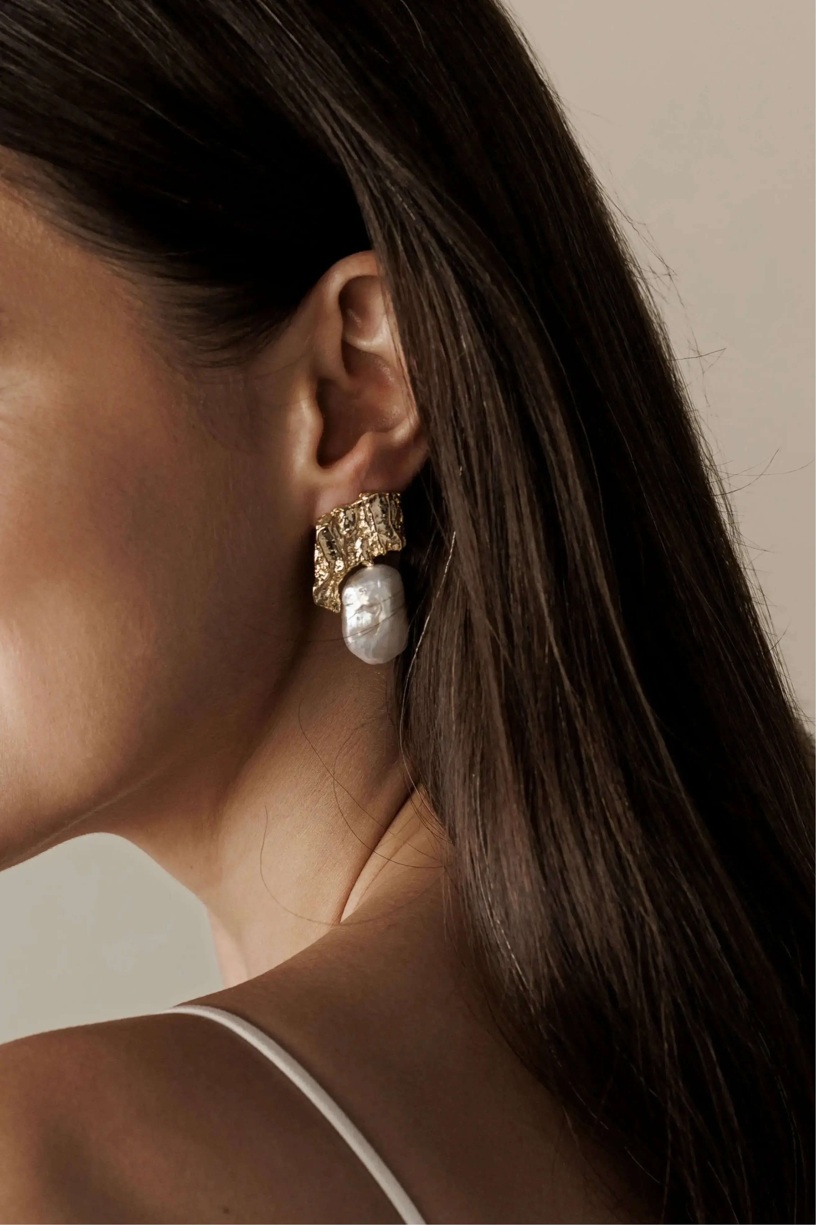 Cercei Argint Statement Pearl LisaConcept