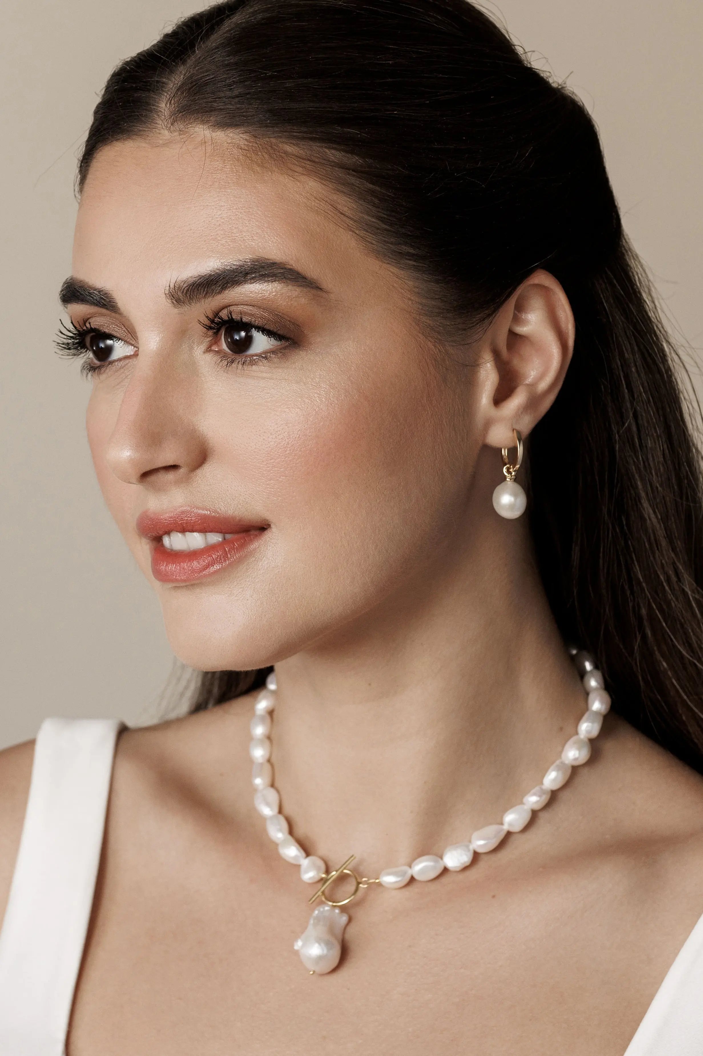 Colier Argint Baroque Drop Lisa&Co.