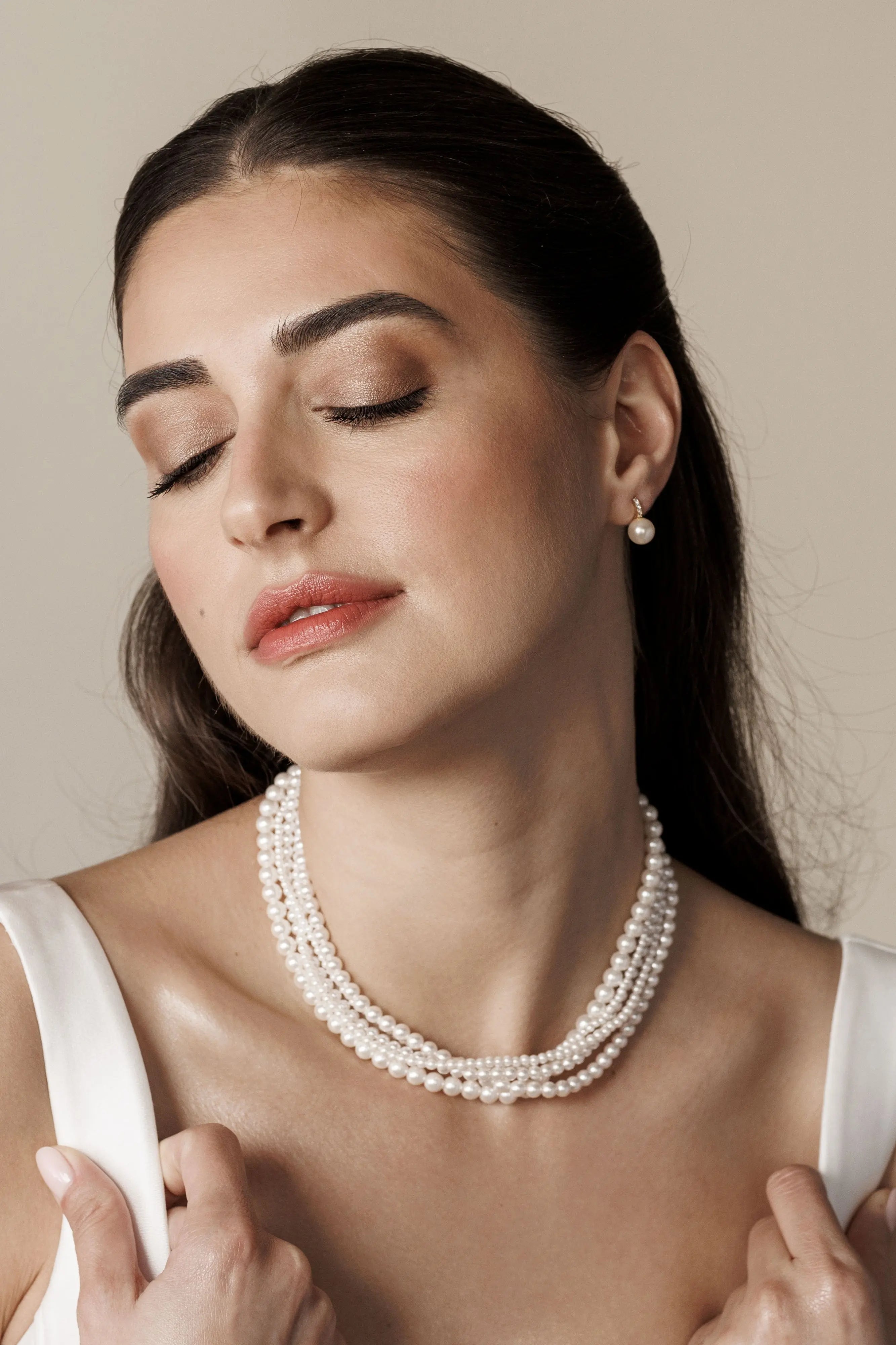 Colier Argint Countess Pearls LisaConcept