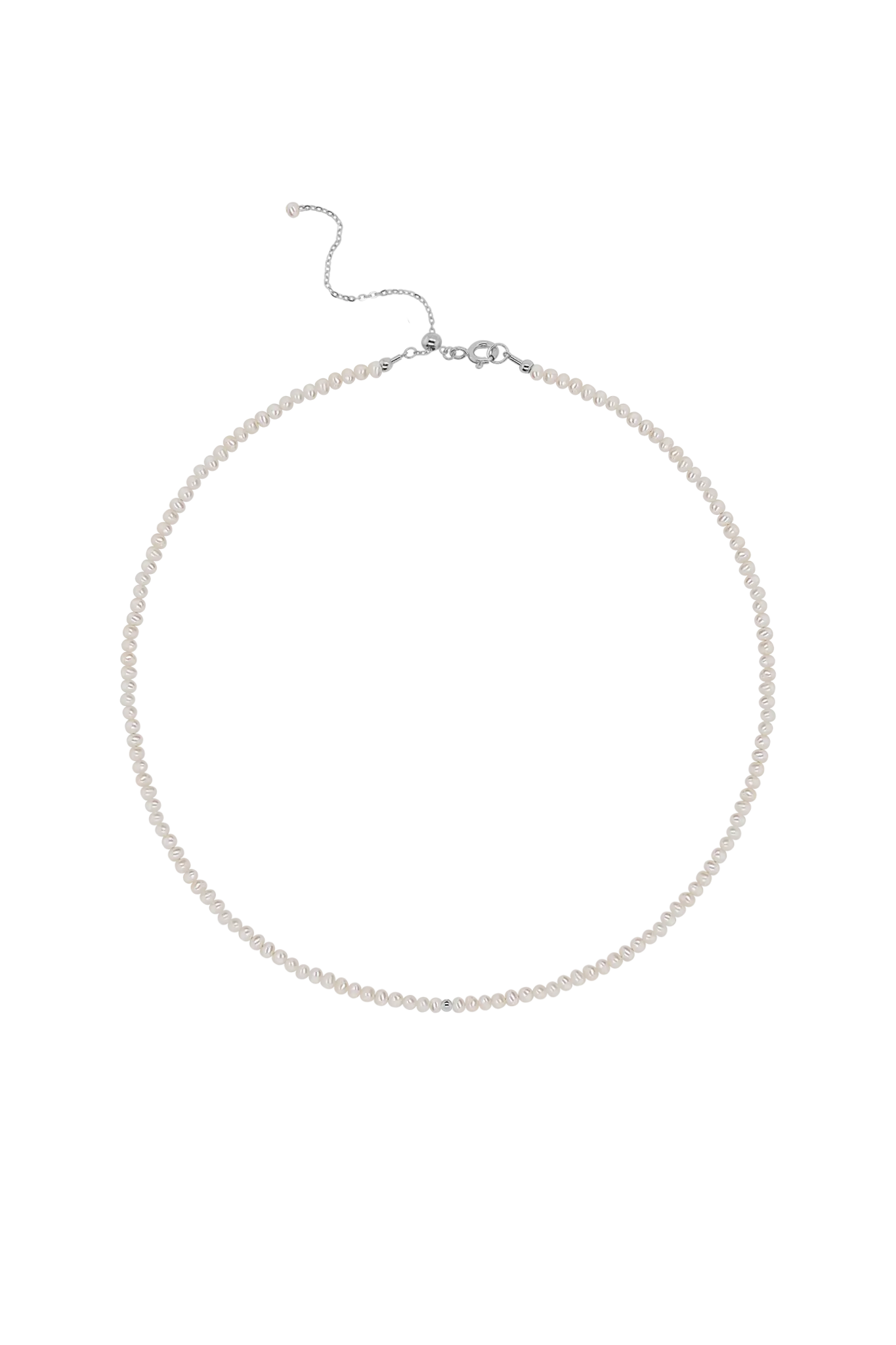 Colier Argint Pearl Bead S - organic pearl Lisa&Co.