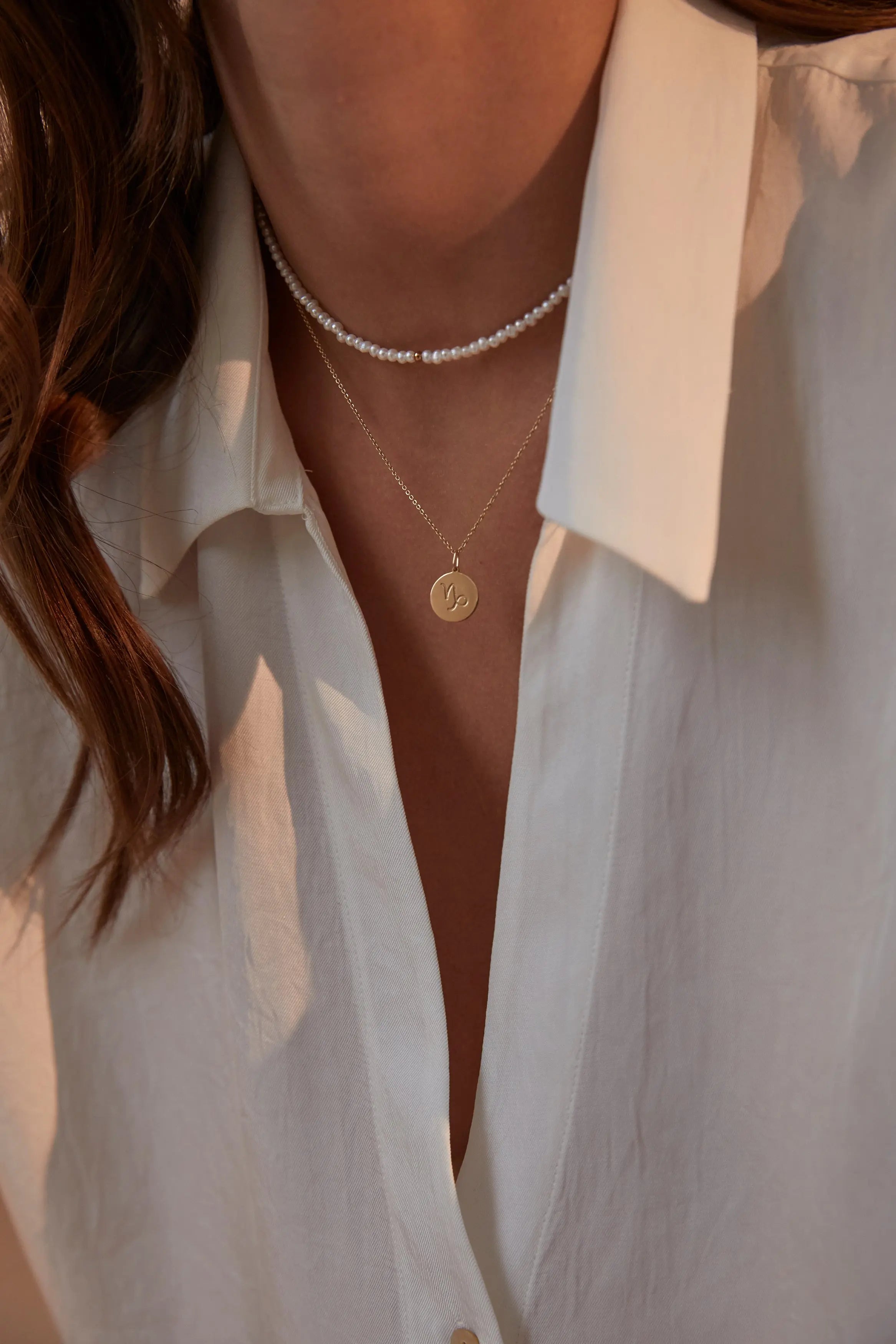 Colier Aur Mini Pearl Bead LisaConcept