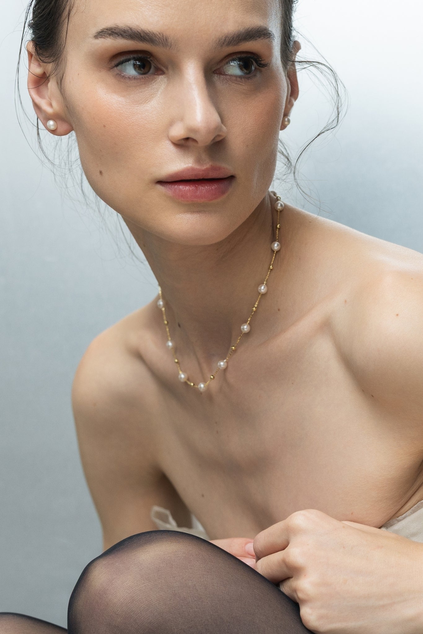 Lanț Argint Pearls&Drops