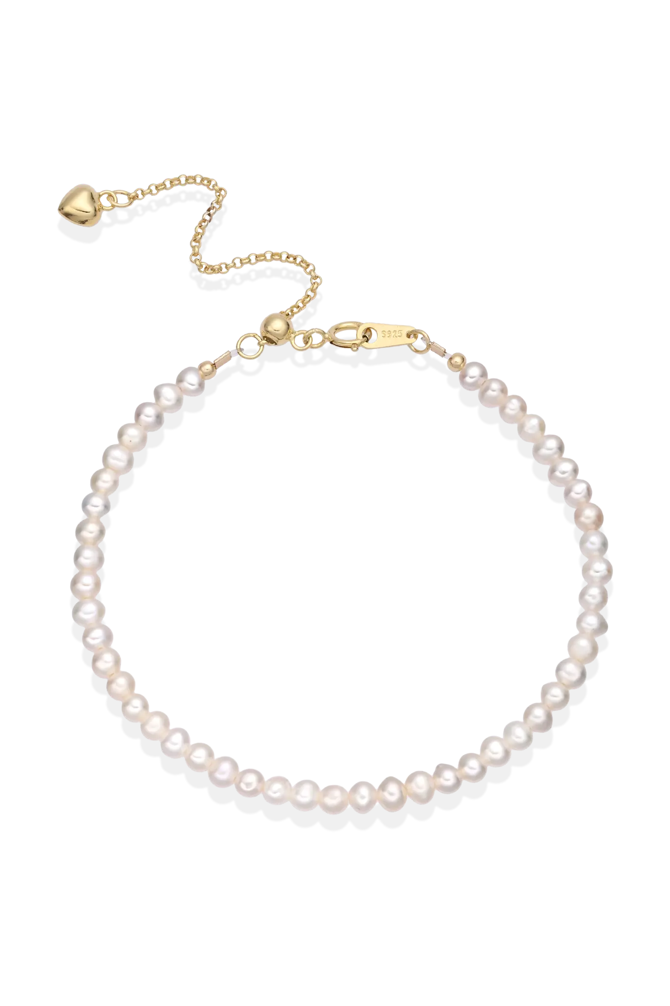 Bratara Argint Freshwater Heart LisaConcept