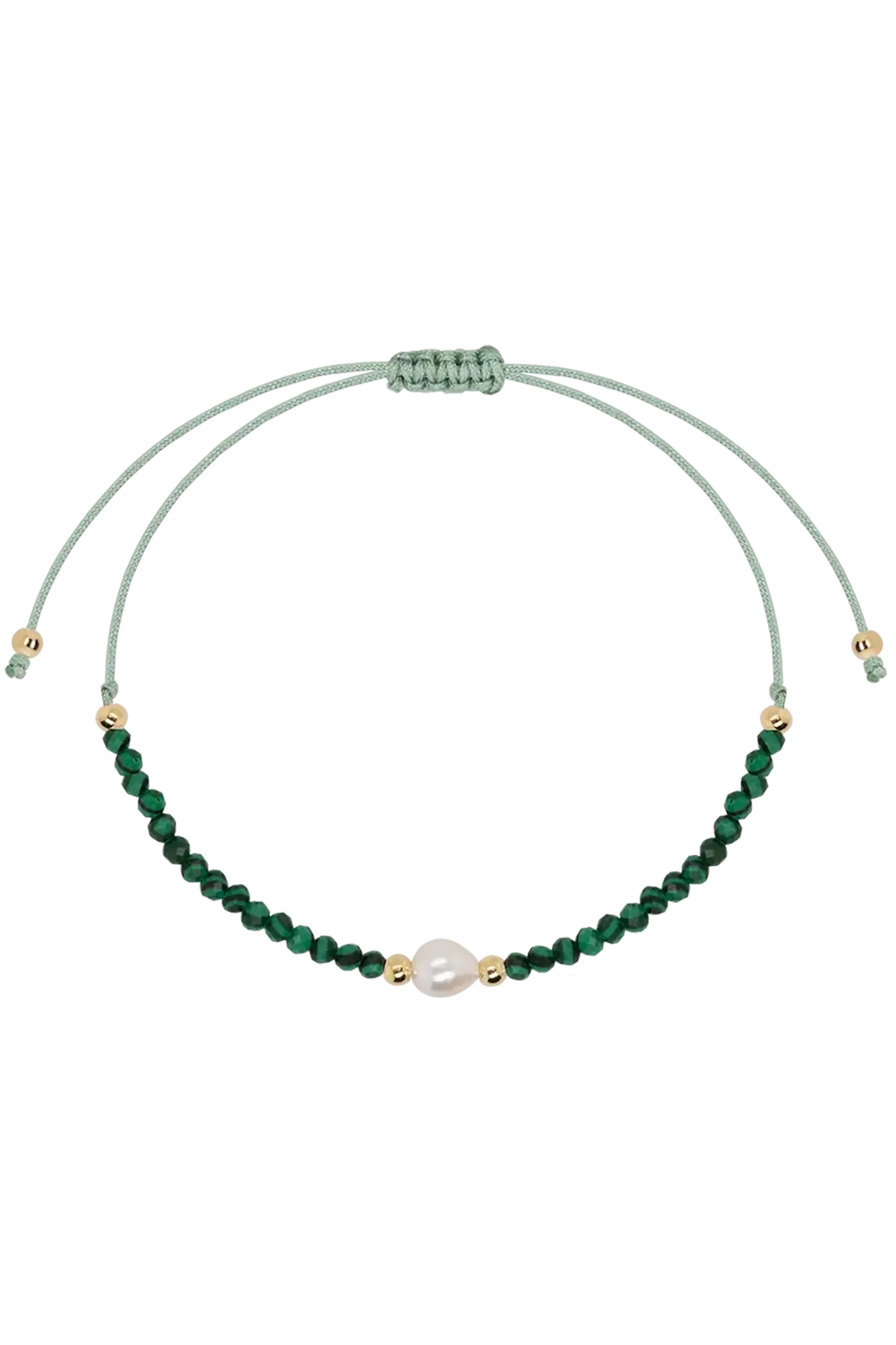 Brățară Argint Glow Green Crystals Lisa&Co.