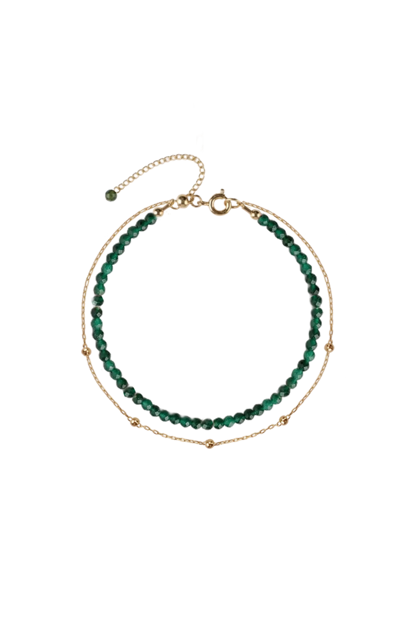 Brățară Argint Malachite&Drops Lisa&Co.