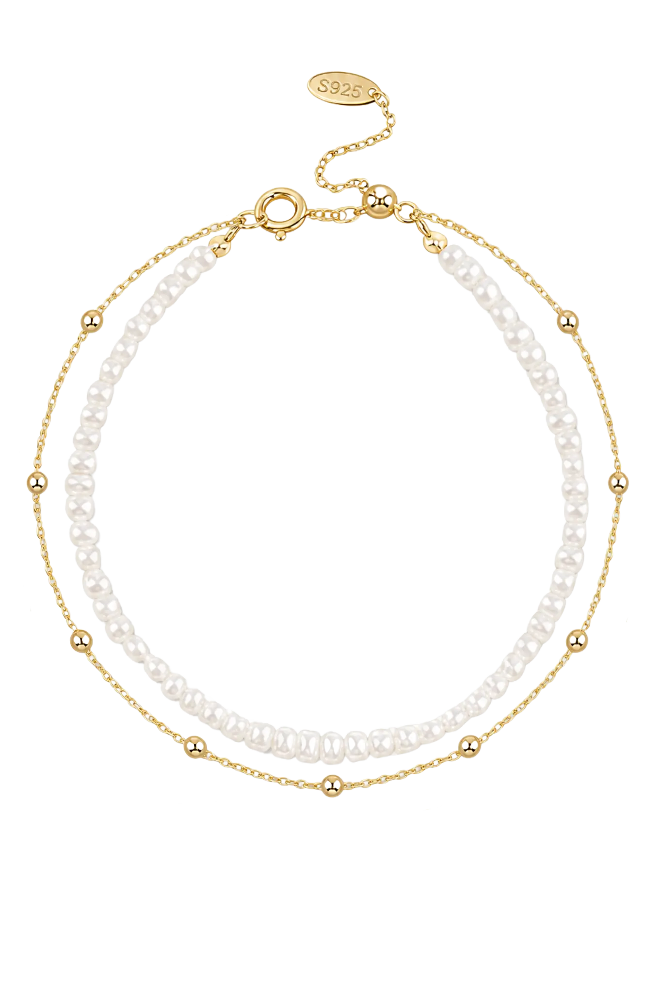 Brățară Argint Organic Pearls&Drops Lisa&Co.