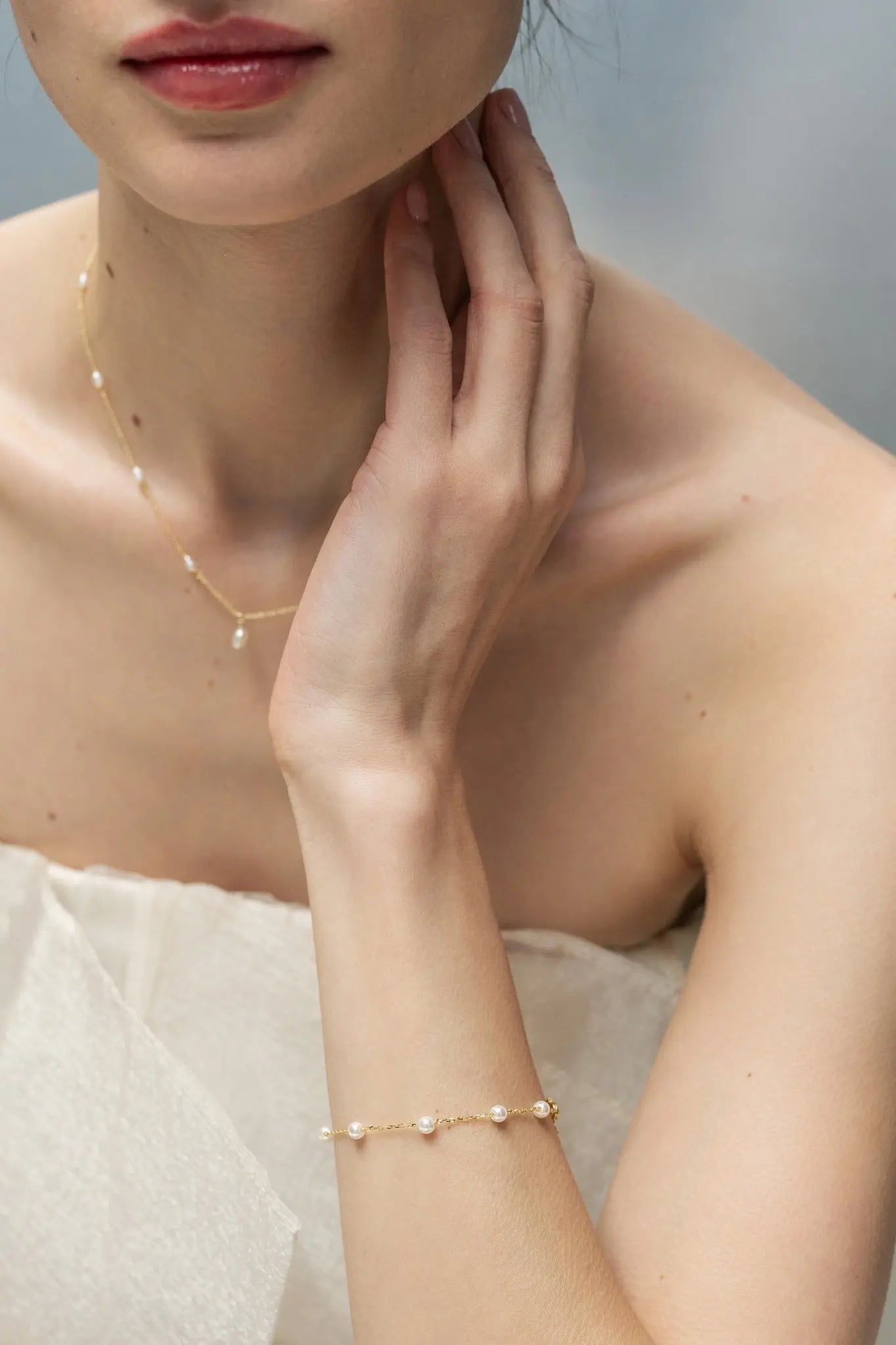 Brățară Argint Pearl Drip LisaConcept