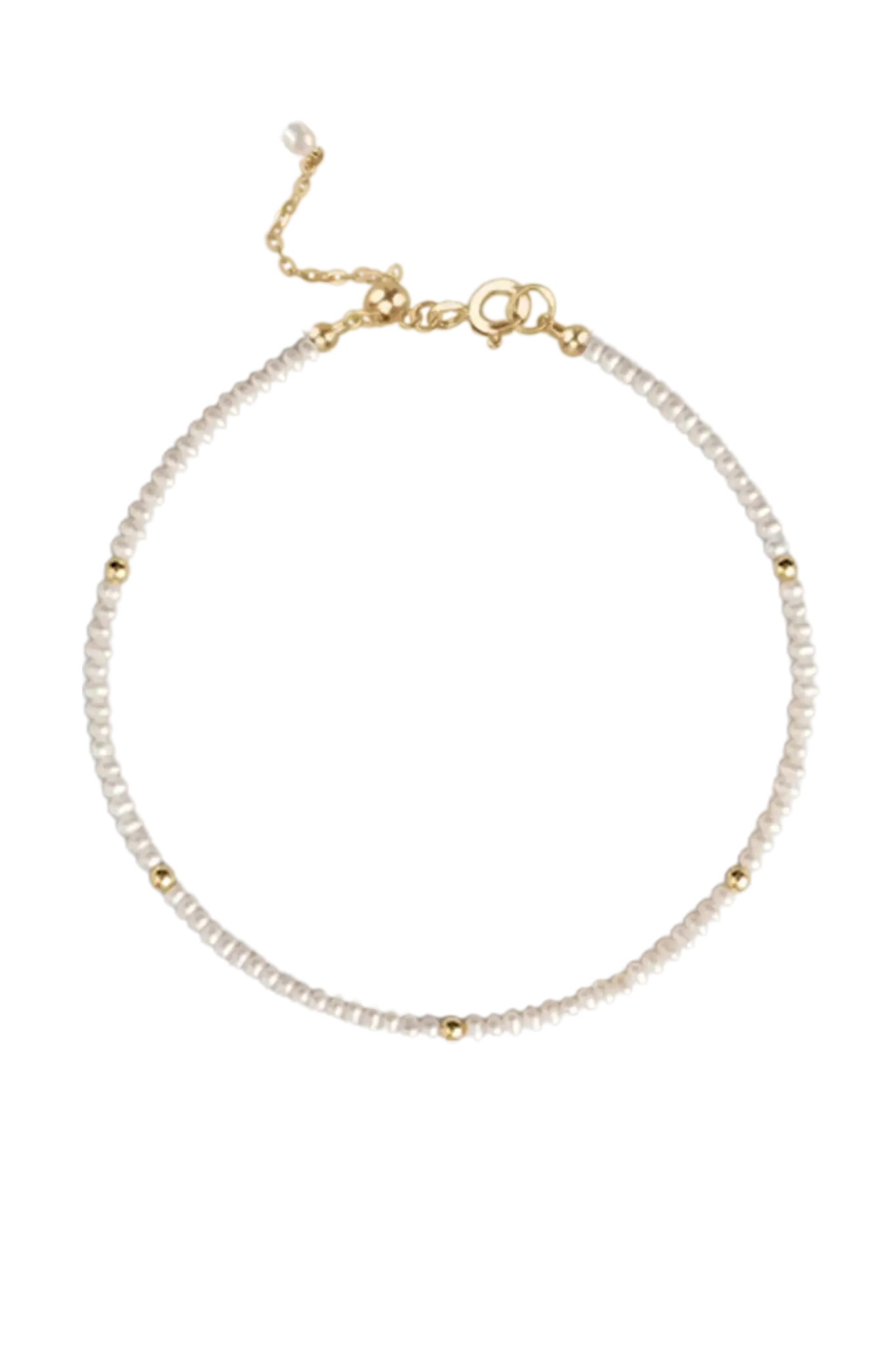 Brățară Pentru Picior Argint Mini Pearls V Lisa&Co.