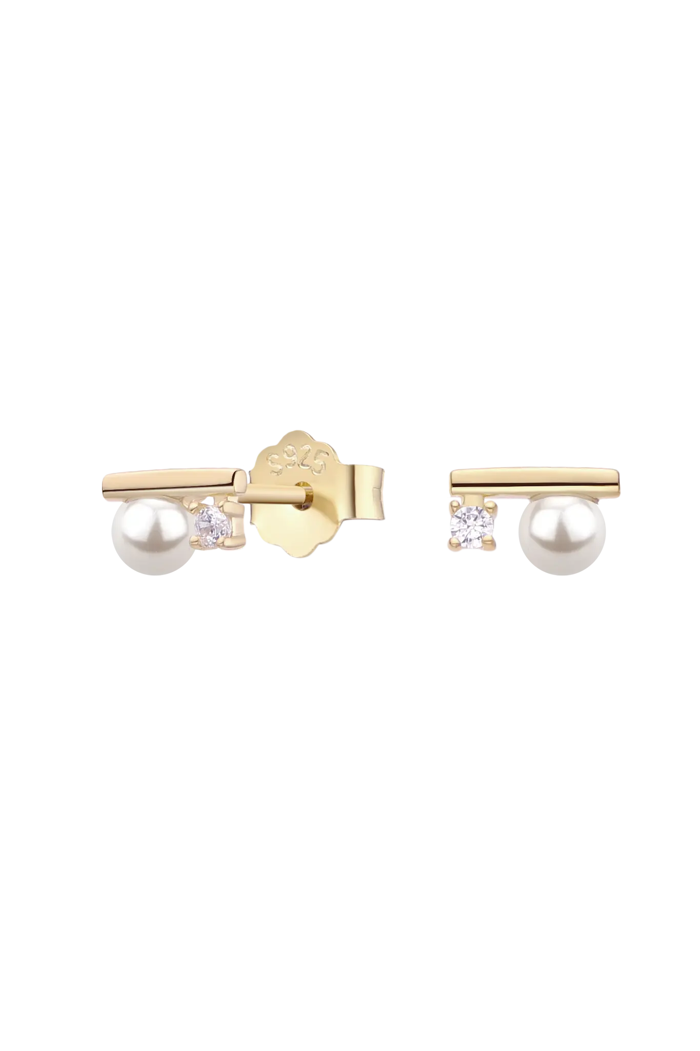 Cercei Argint Baguette Shell LisaConcept