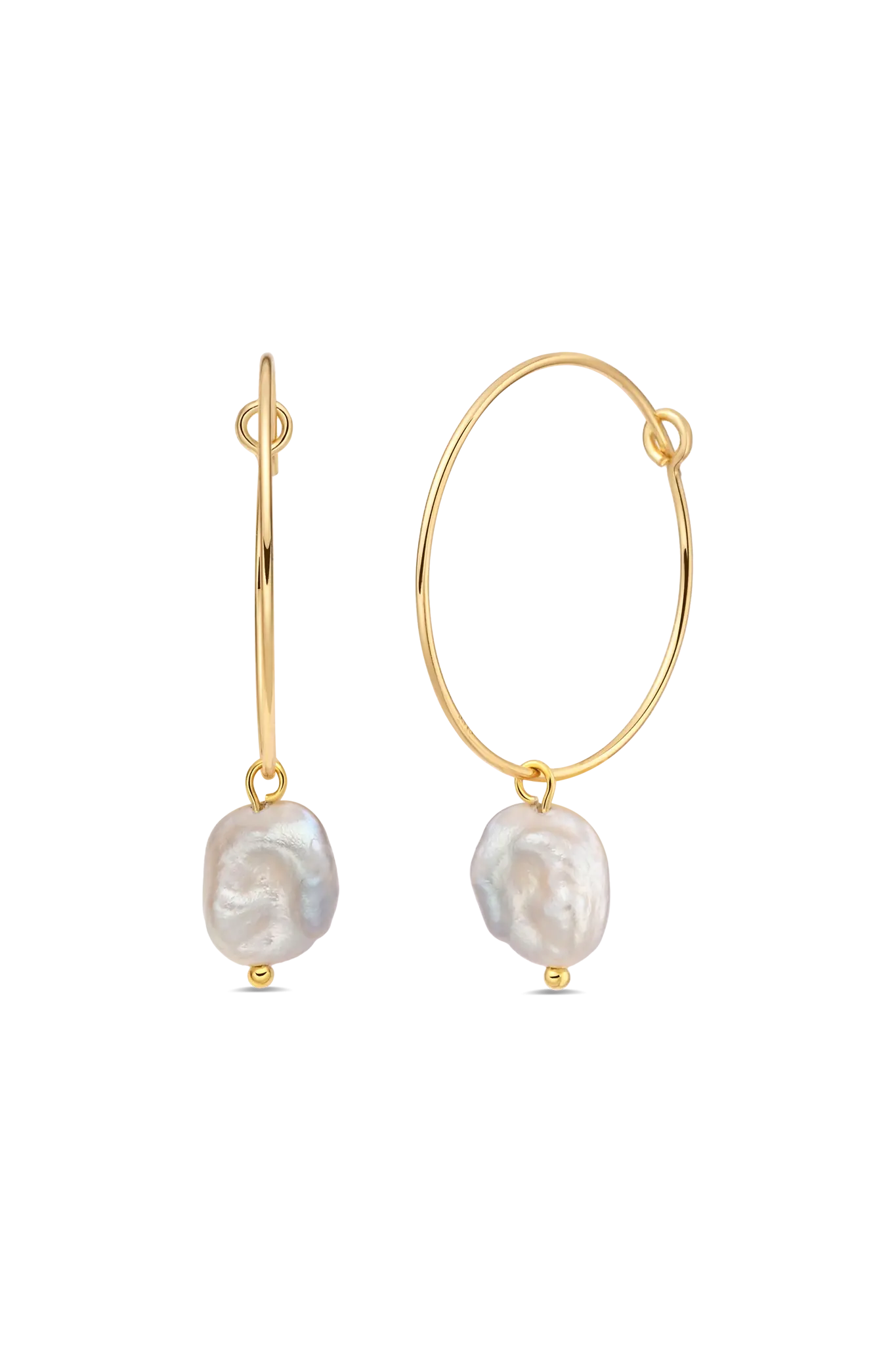 Cercei Argint Baroque Tied Hoops LisaConcept