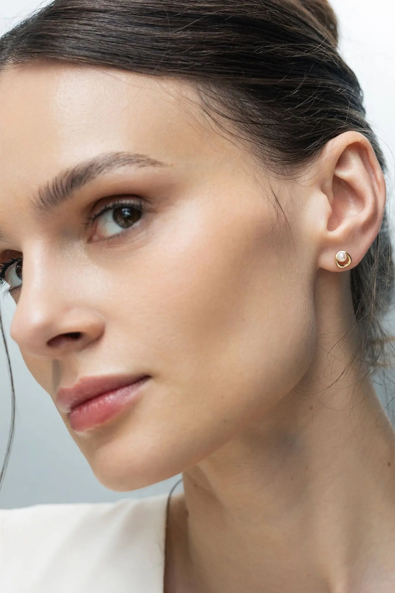 Cercei Argint Circle of Life Pearl Lisa&Co.