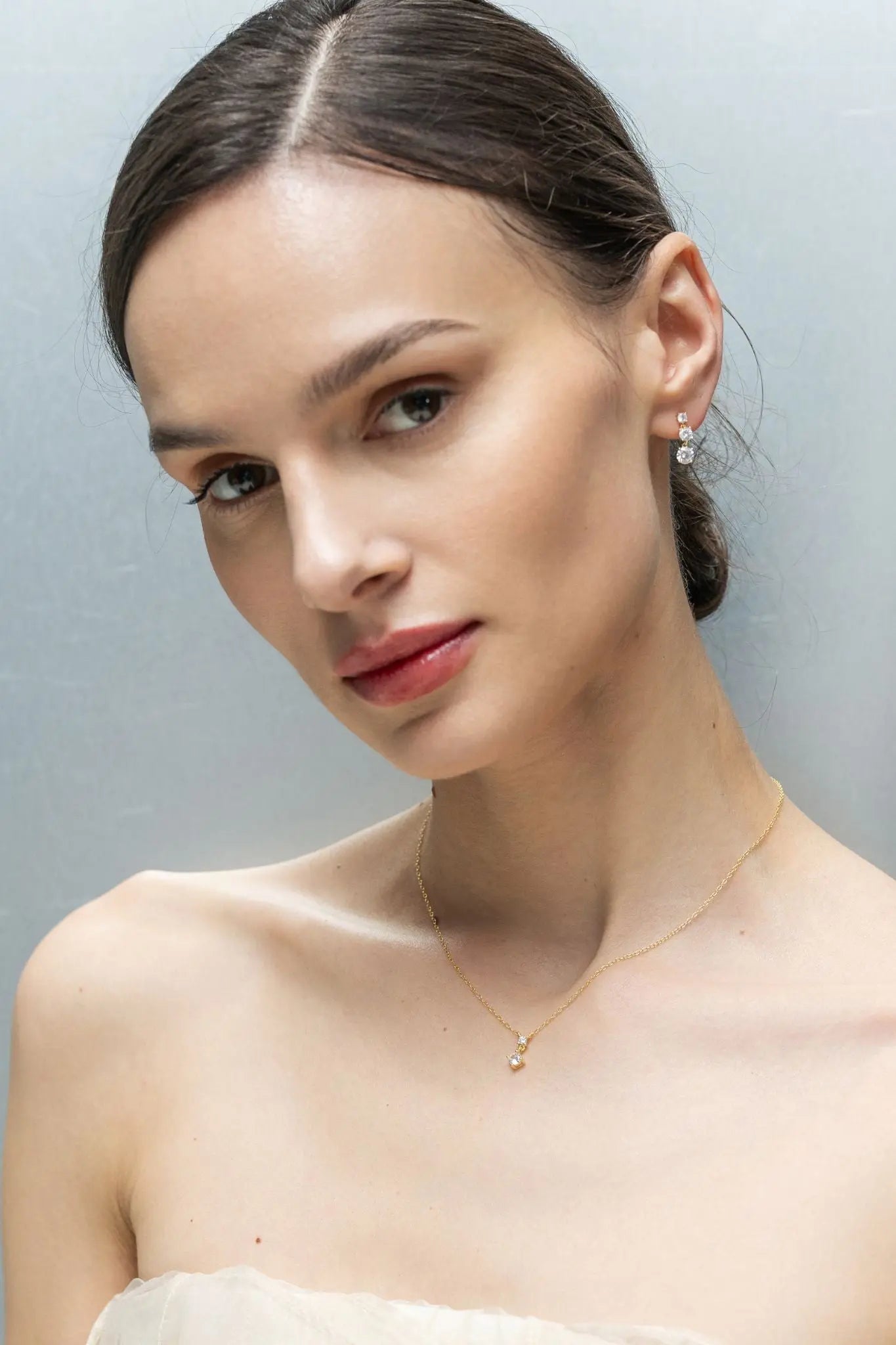 Cercei Argint Crystal Sway LisaConcept