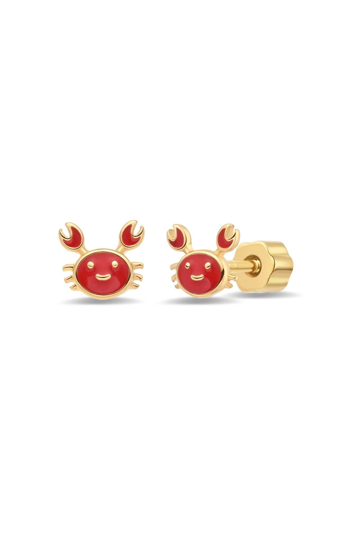 Cercei Argint Cu Filet Red Crab LisaConcept