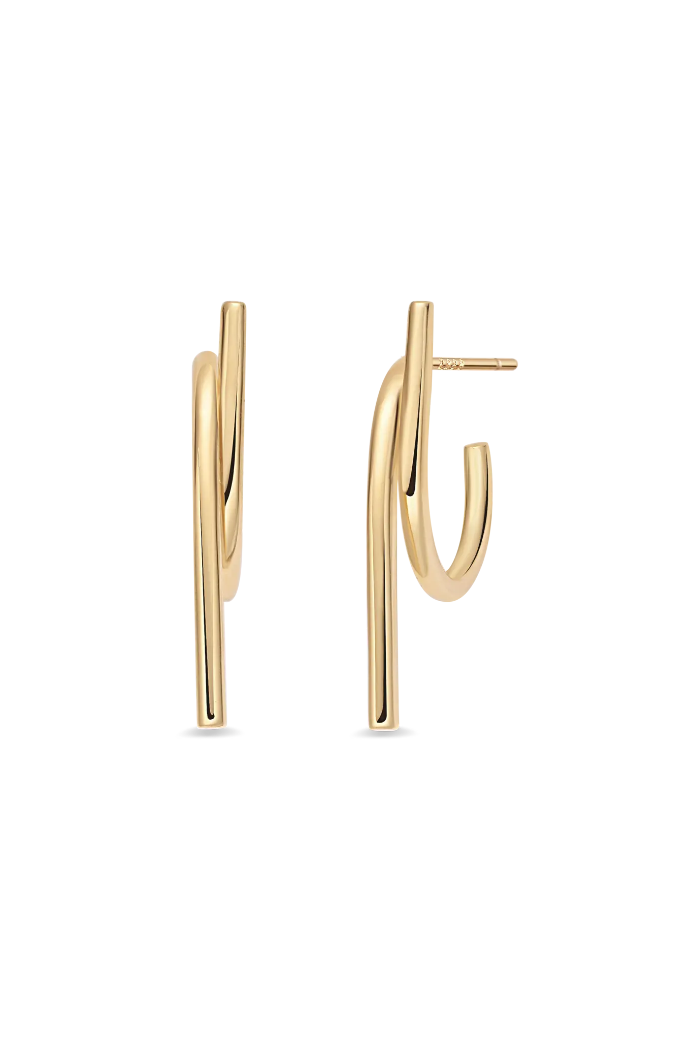 Cercei Argint Curved&Straight LisaConcept