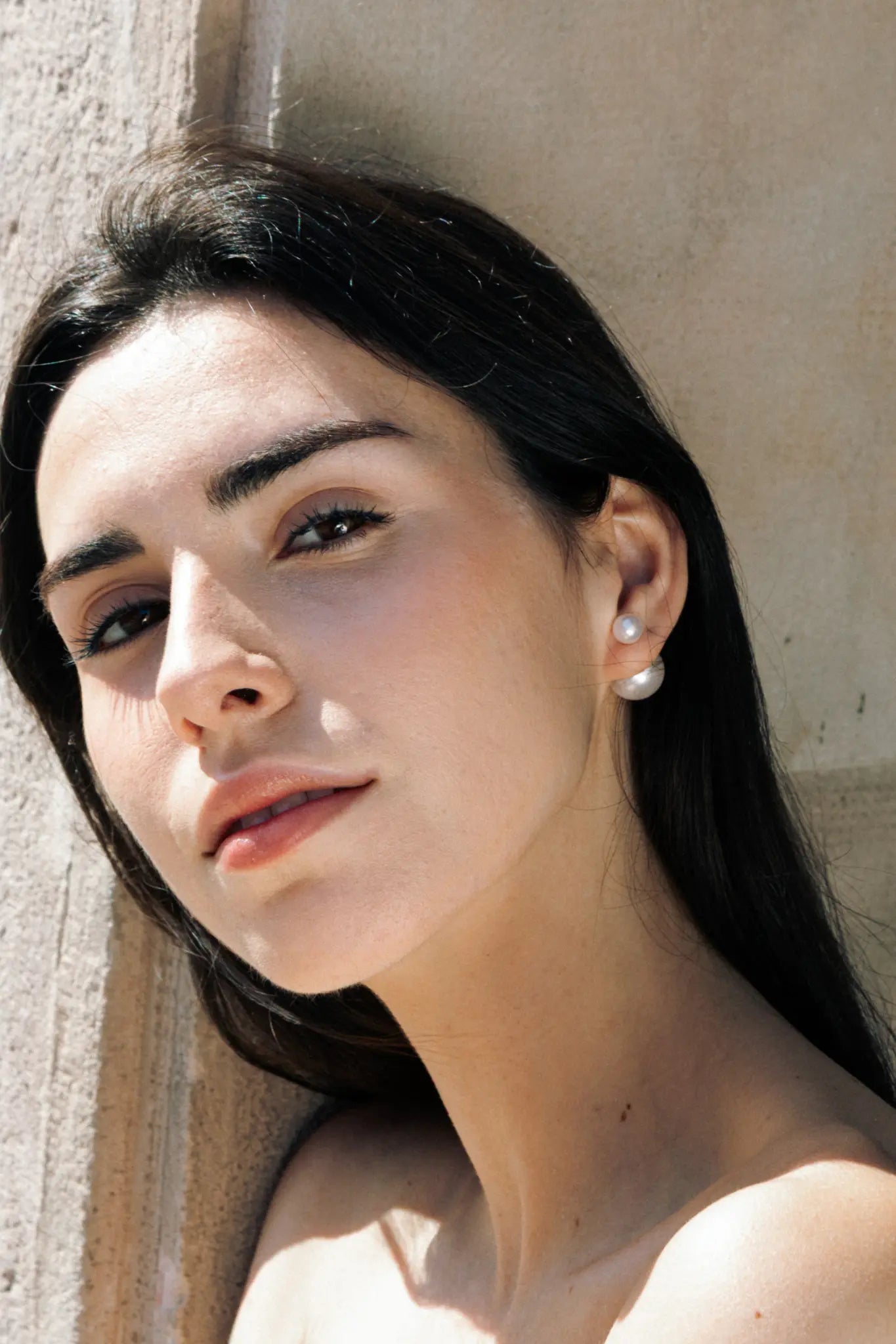 Cercei Argint Double Pearl LisaConcept