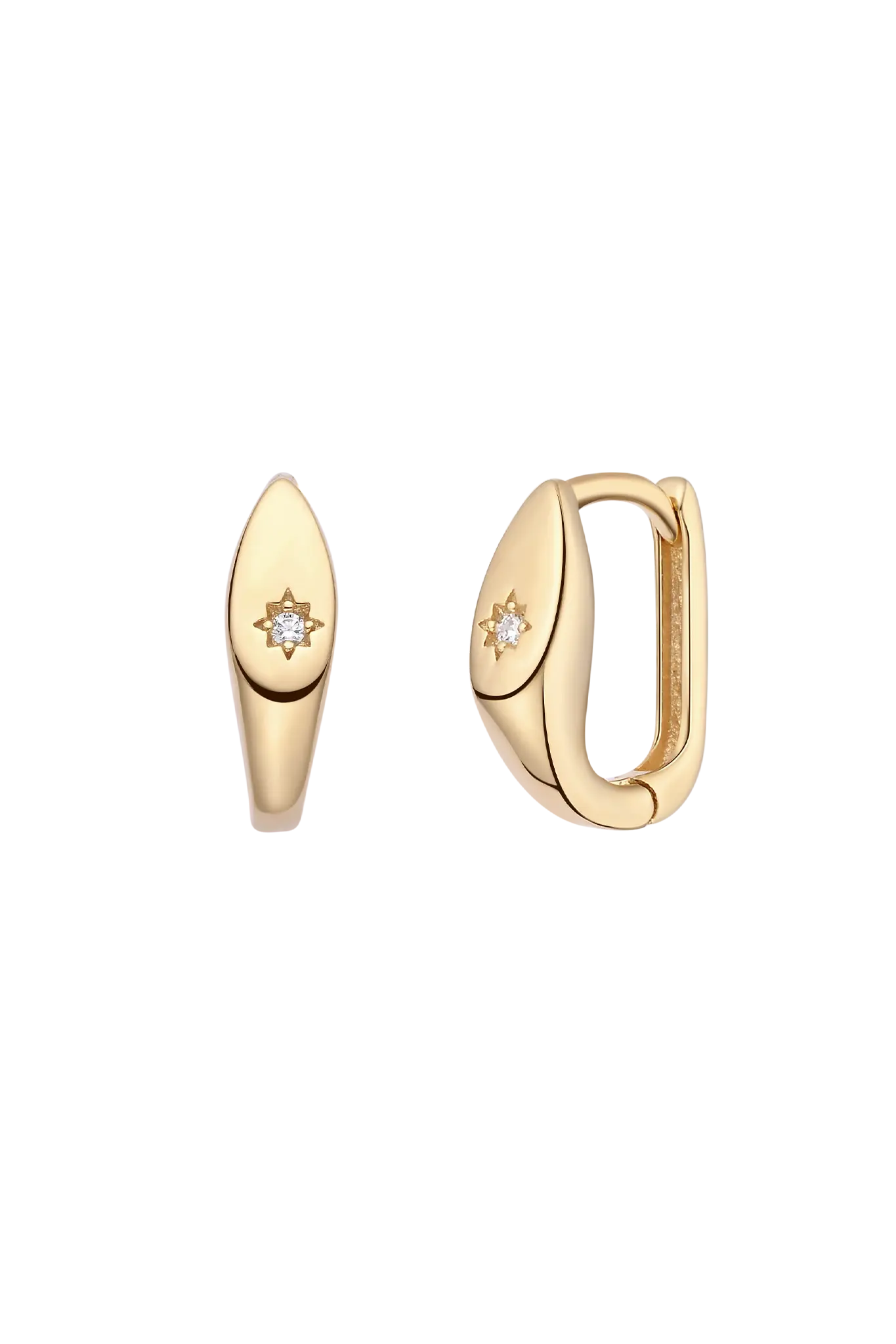 Cercei Argint Drop Hoop JY - EL090146B LisaConcept