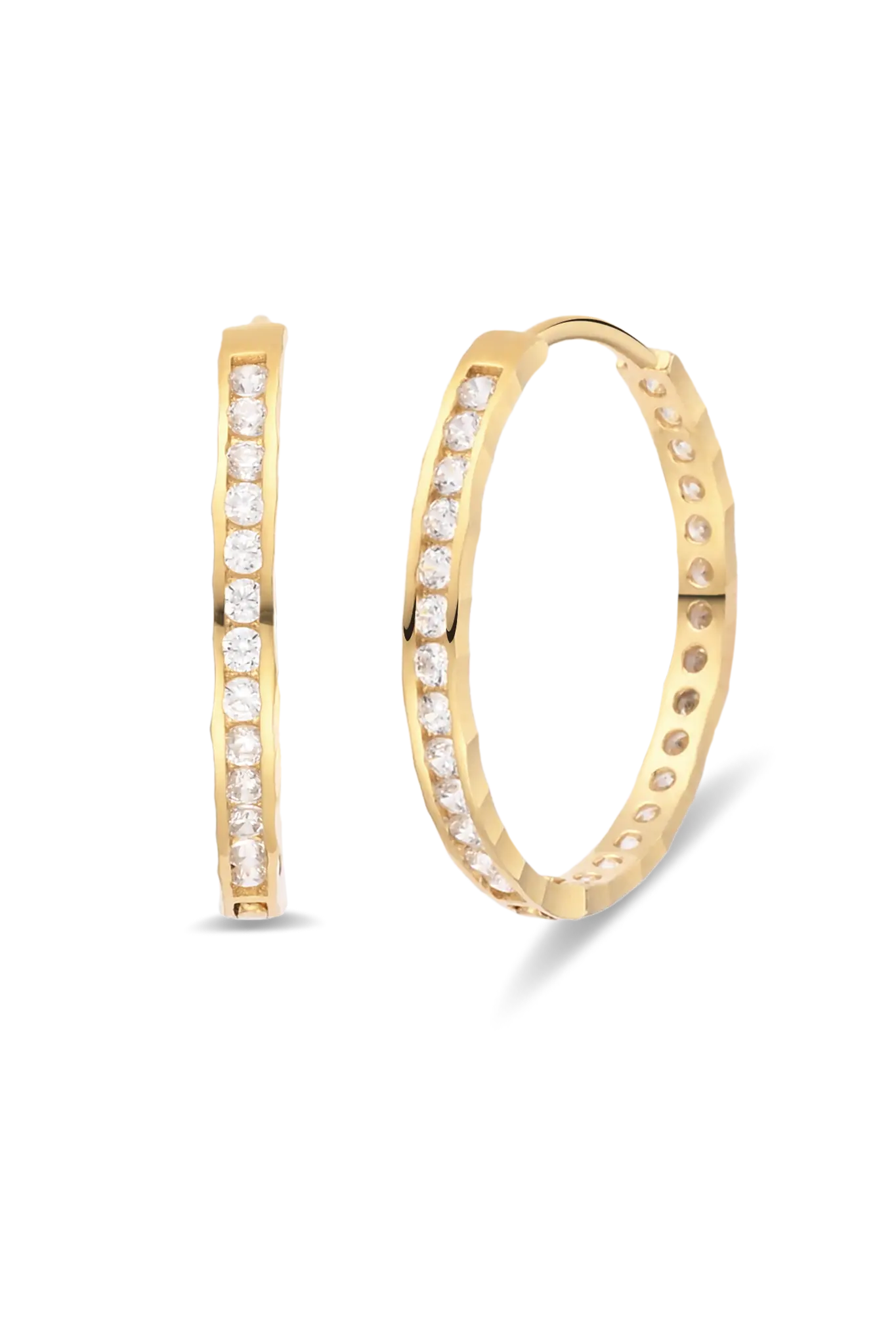 Cercei Argint Fine Line Hoops LisaConcept
