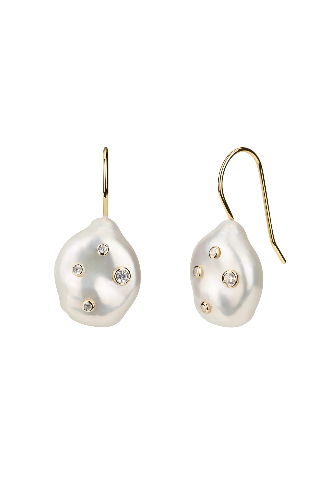 Cercei Argint Gemstone On Pearl Lisa&Co.