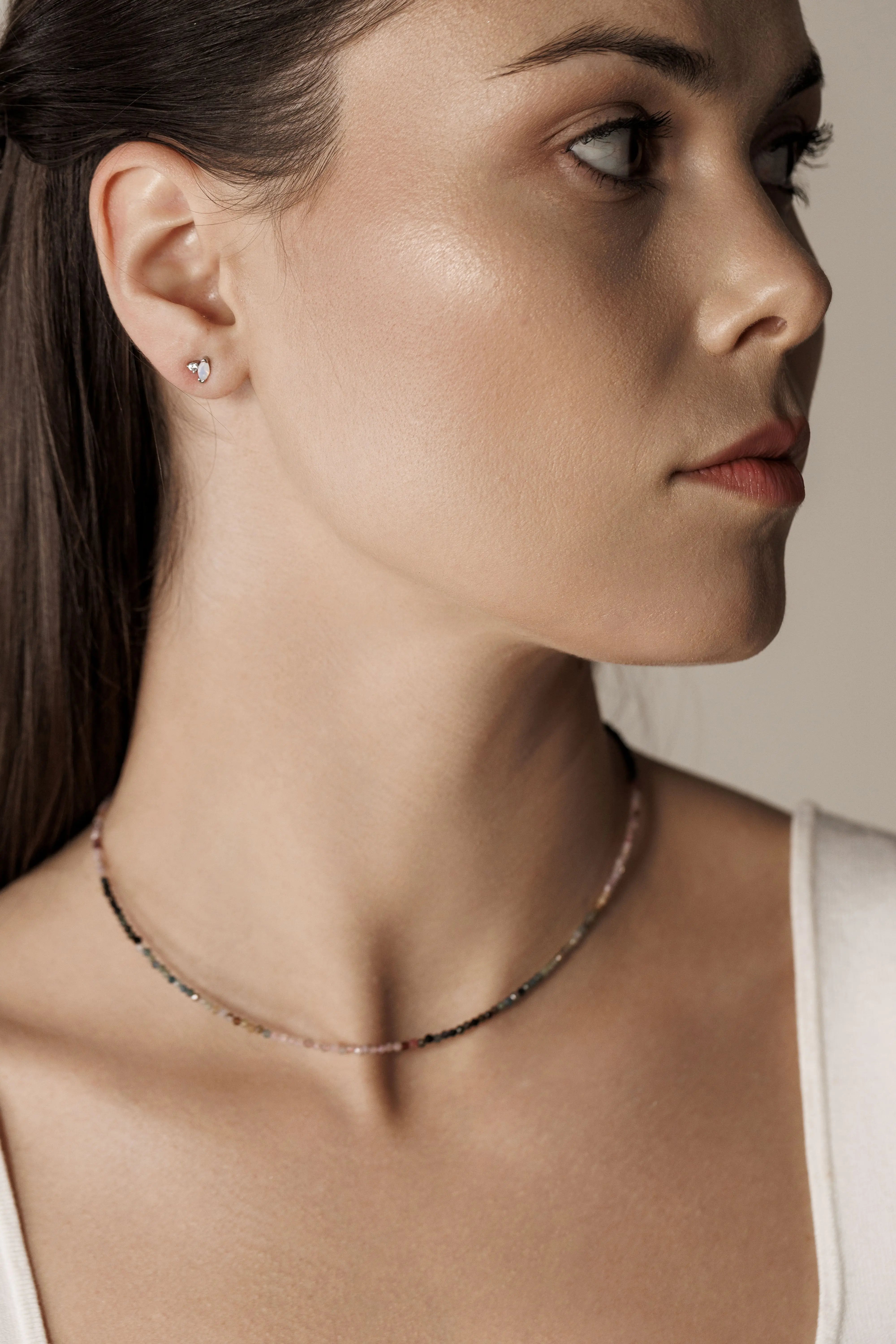 Cercei Argint Lis - opal Lisa&Co.