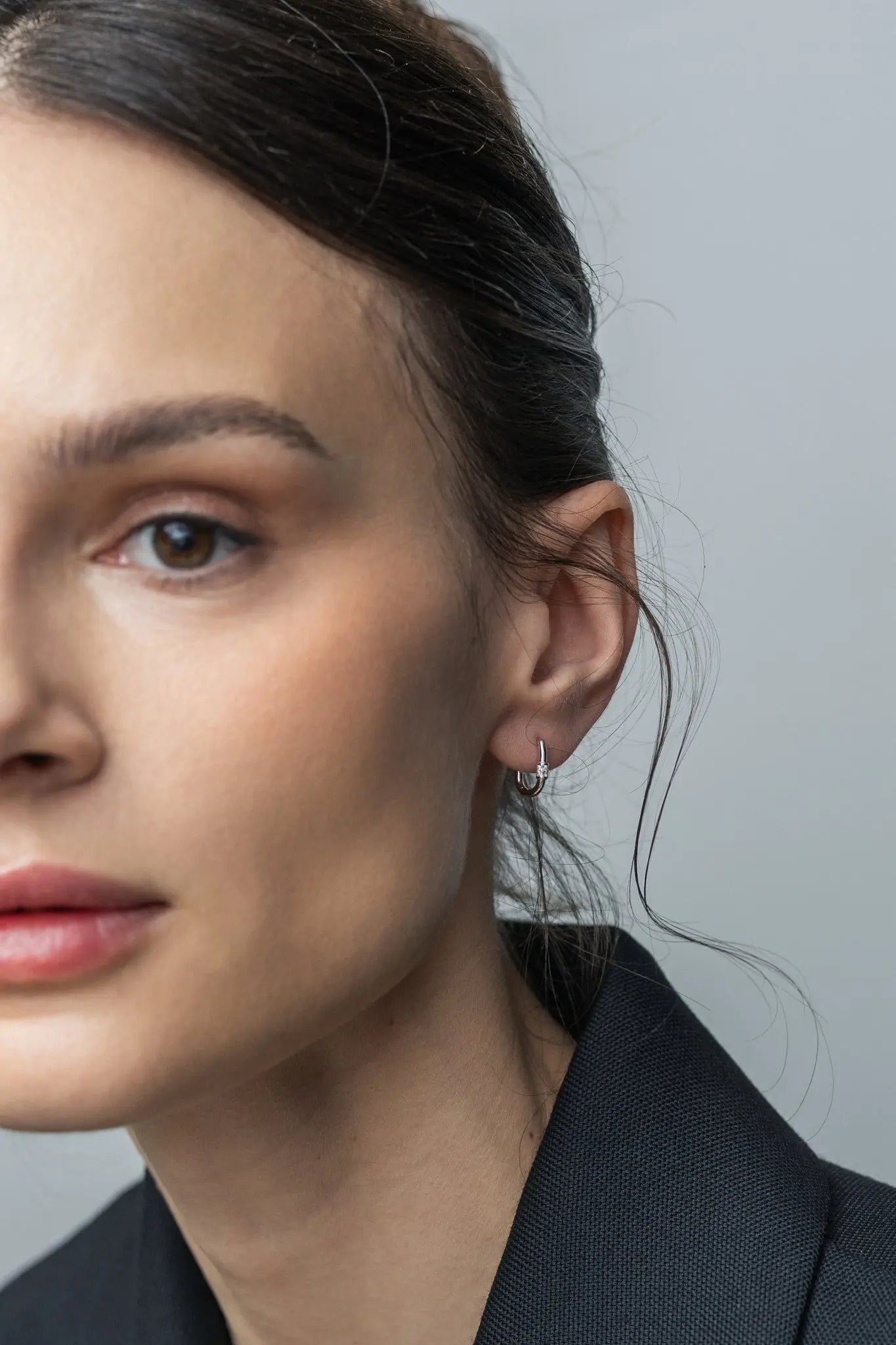 Cercei Argint Locked Links Lisa&Co.