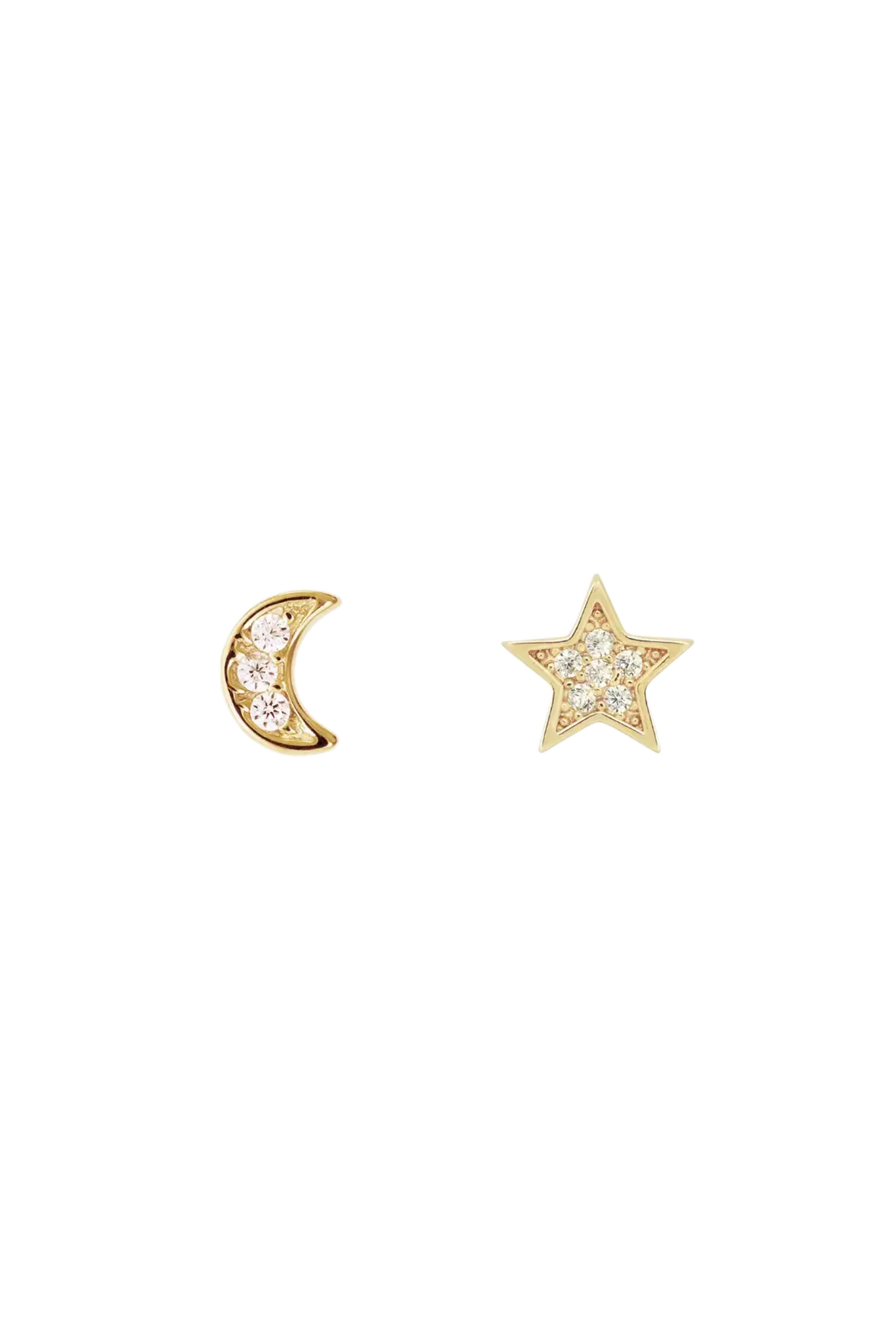 Cercei Argint Moon & Star LisaConcept
