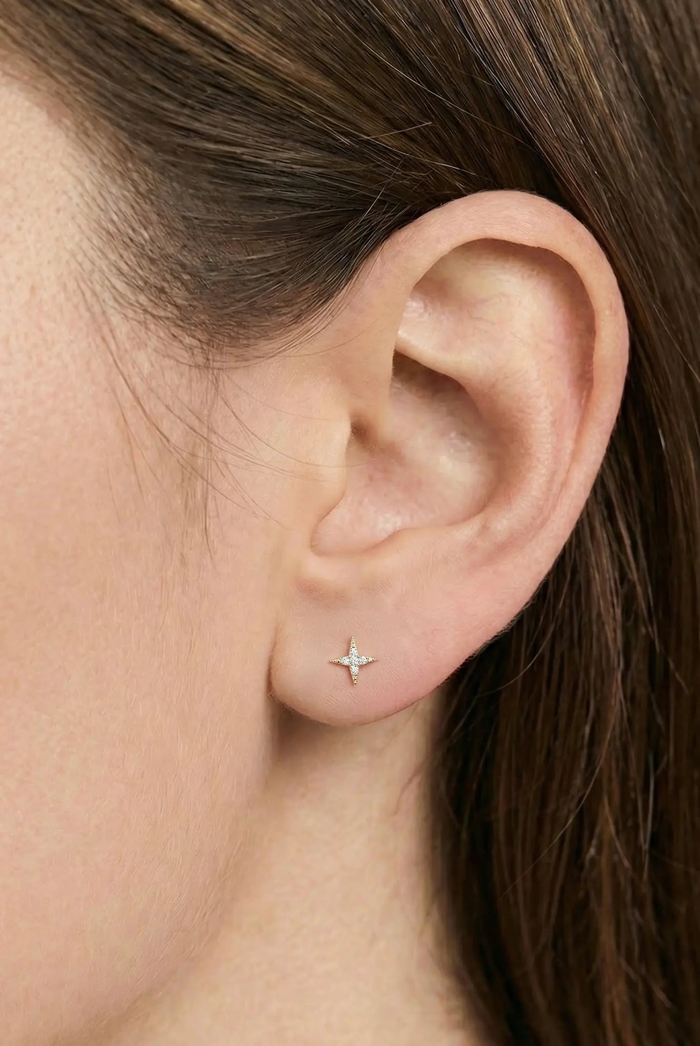 Cercei Argint Northern Star Shiny S Lisa&Co.