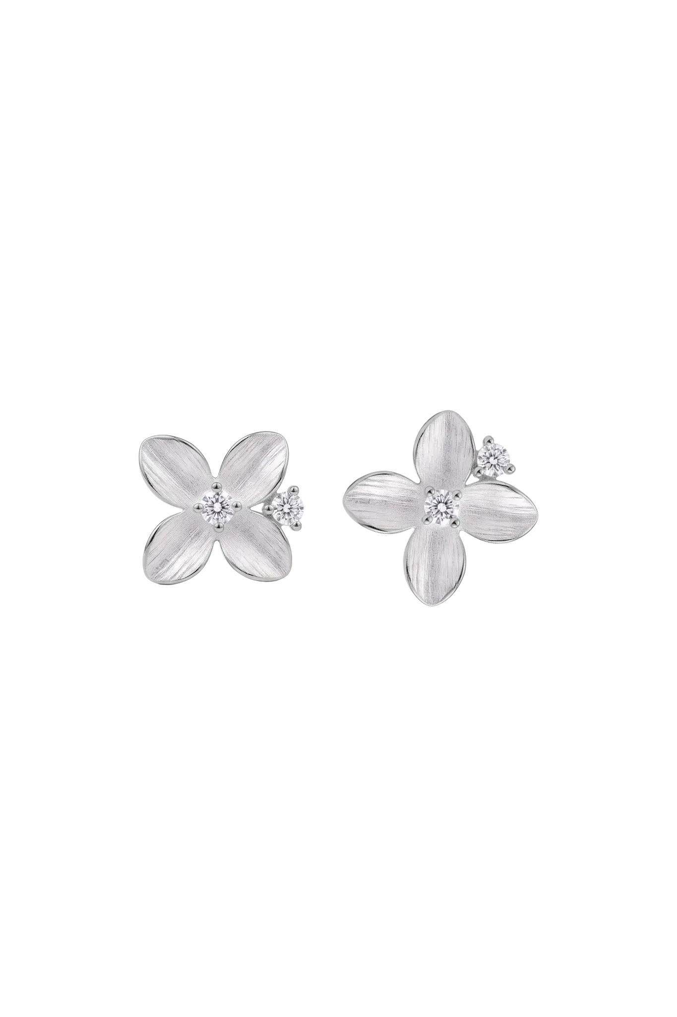 Cercei Argint Orchid&Crystal LisaConcept