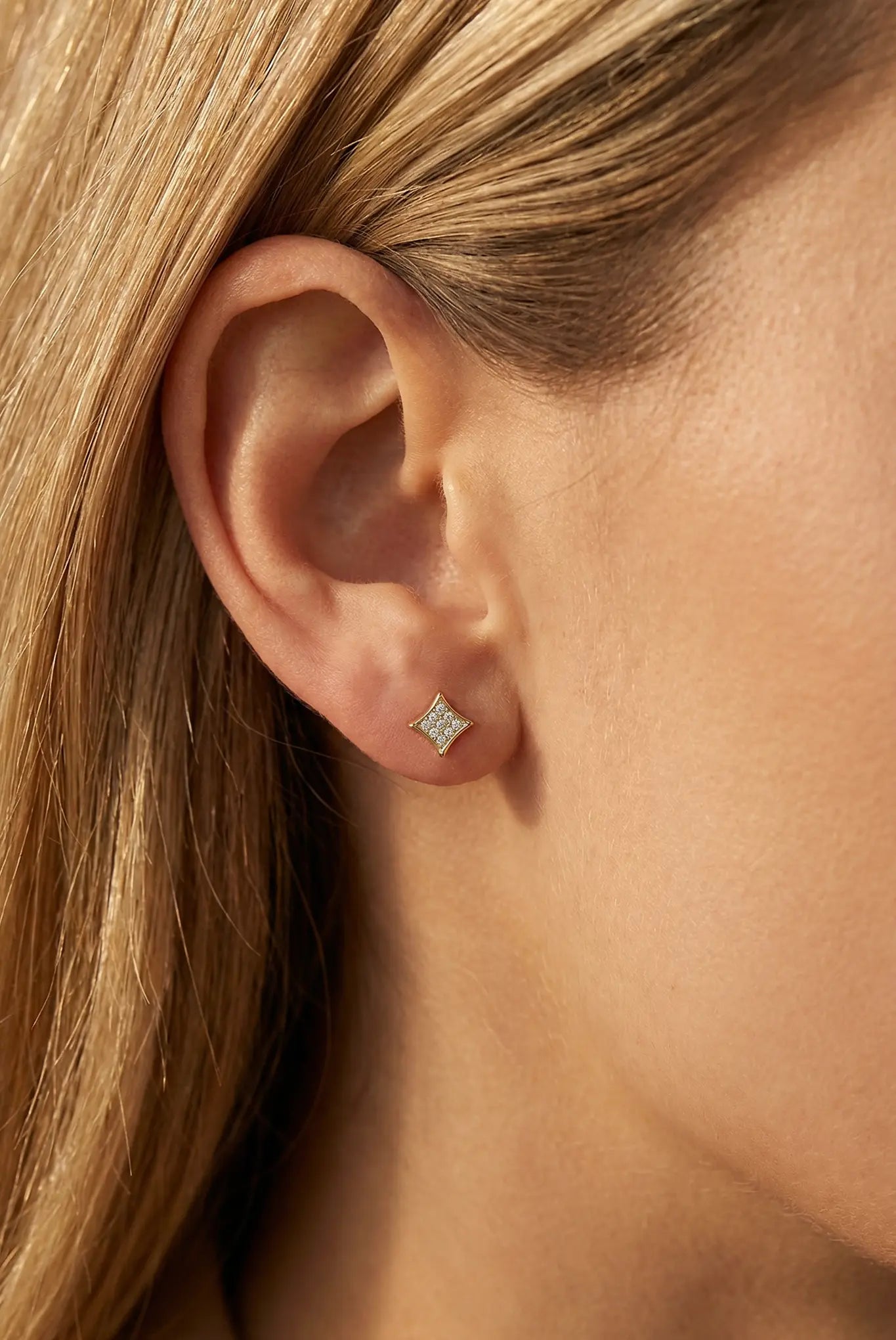 Cercei Argint Paved Diamond Lisa&Co.