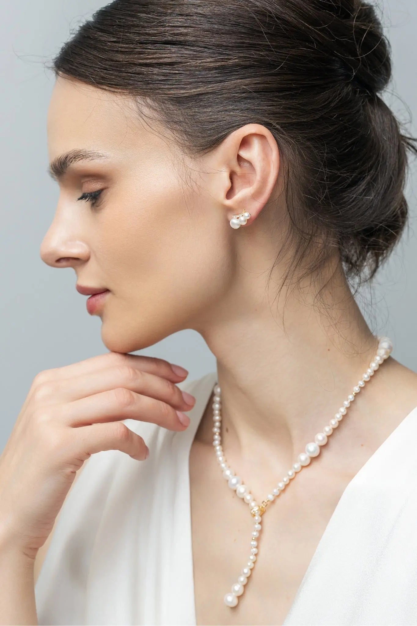 Cercei Argint Pearl Grace LisaConcept