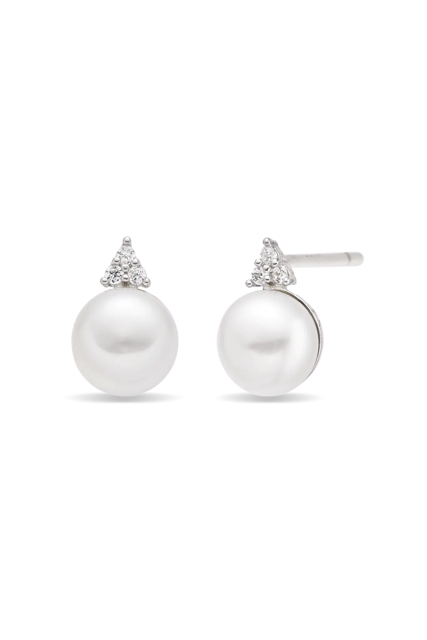 Cercei Argint Pearl Pyramid LisaConcept