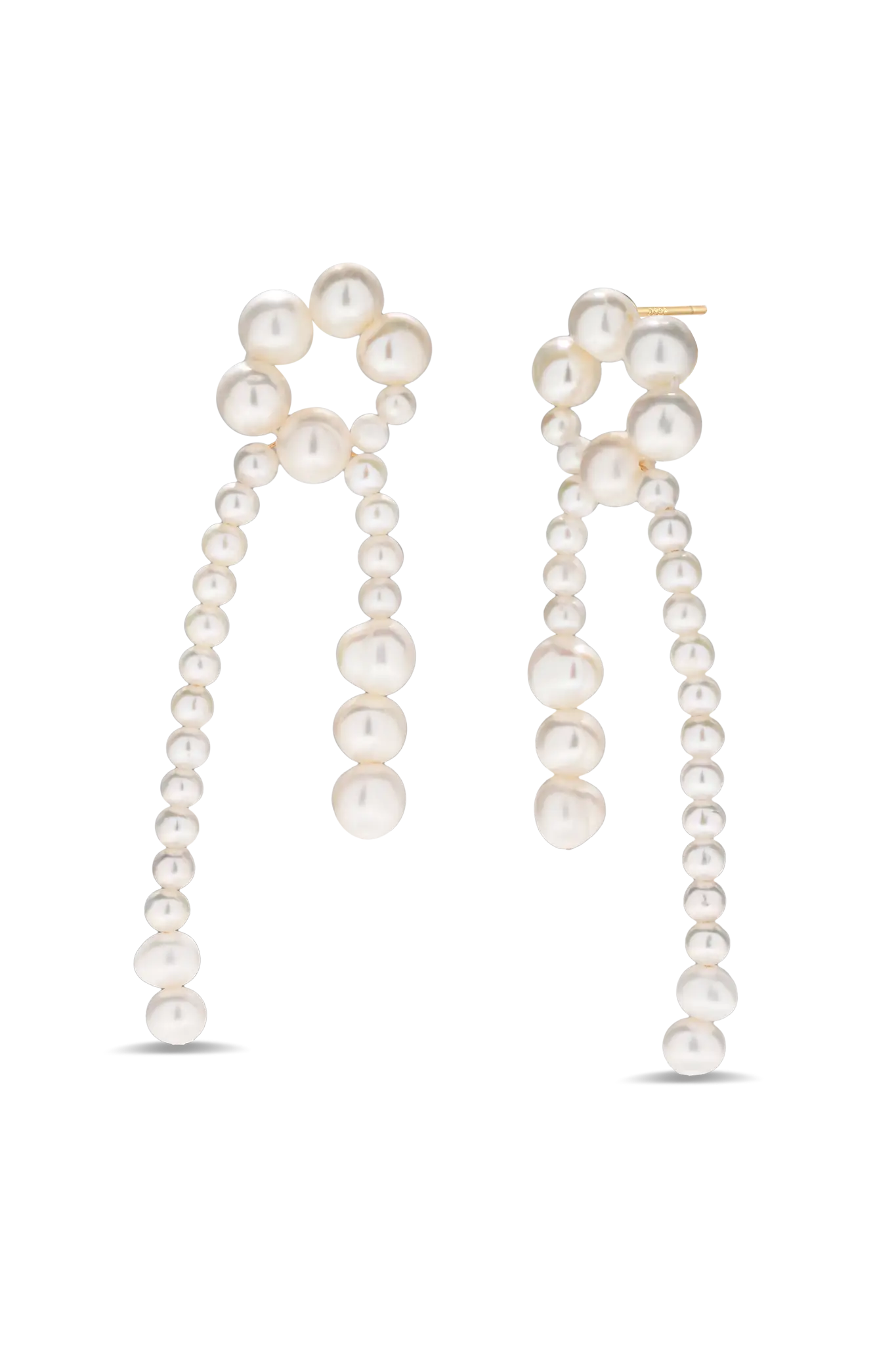 Cercei Argint Pearl Rainfall LisaConcept