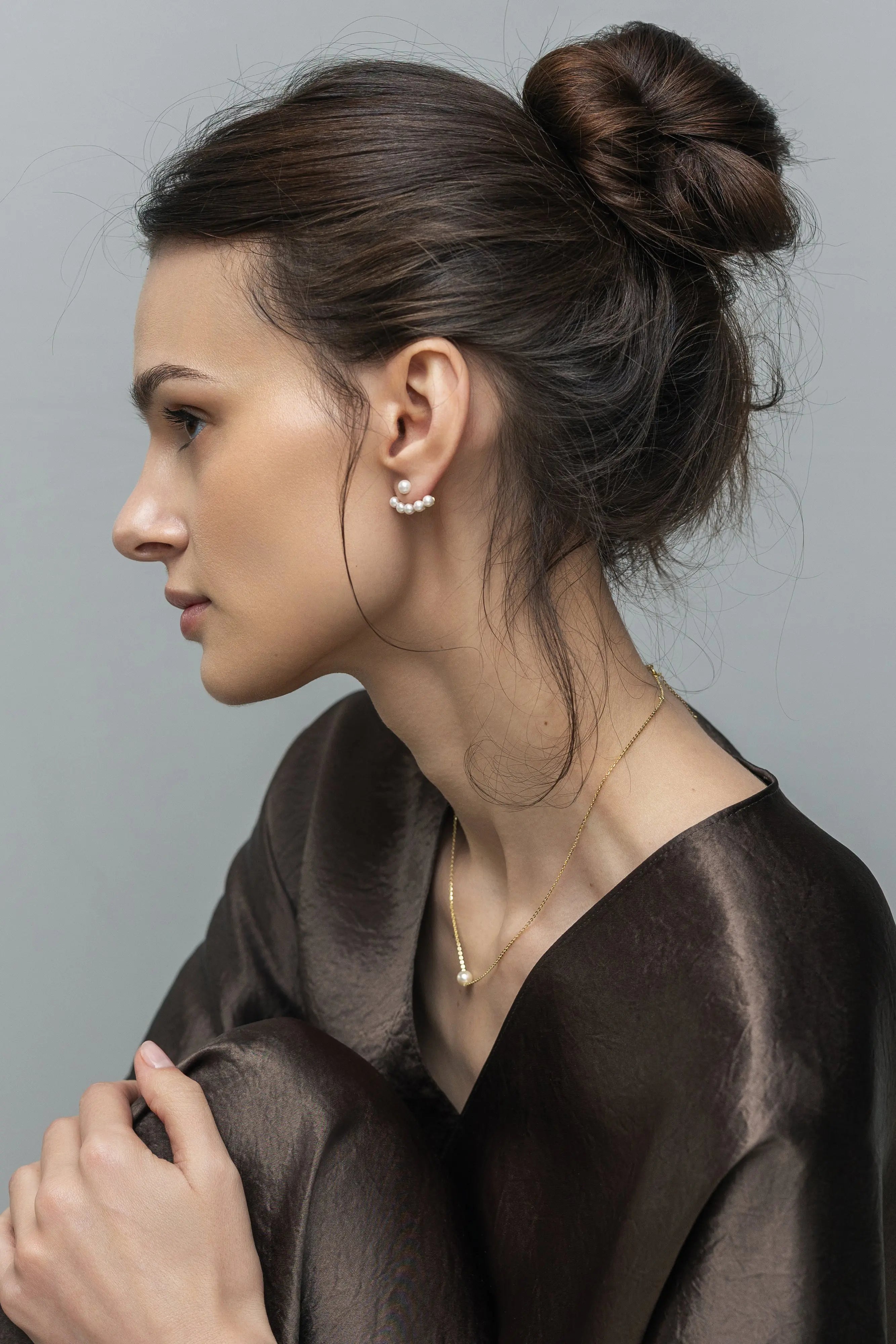 Cercei Argint Pearl Swing LisaConcept