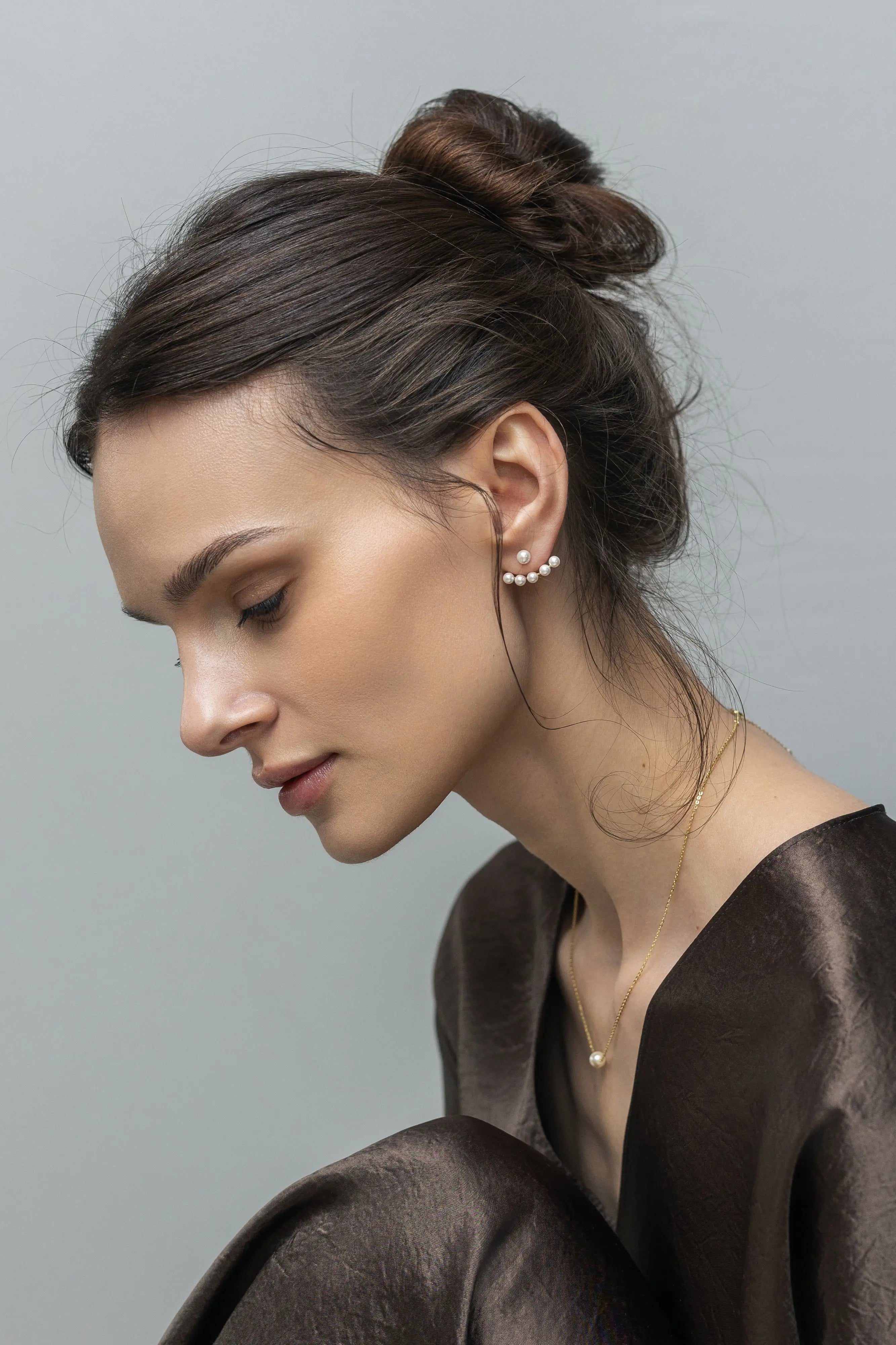 Cercei Argint Pearl Swing LisaConcept