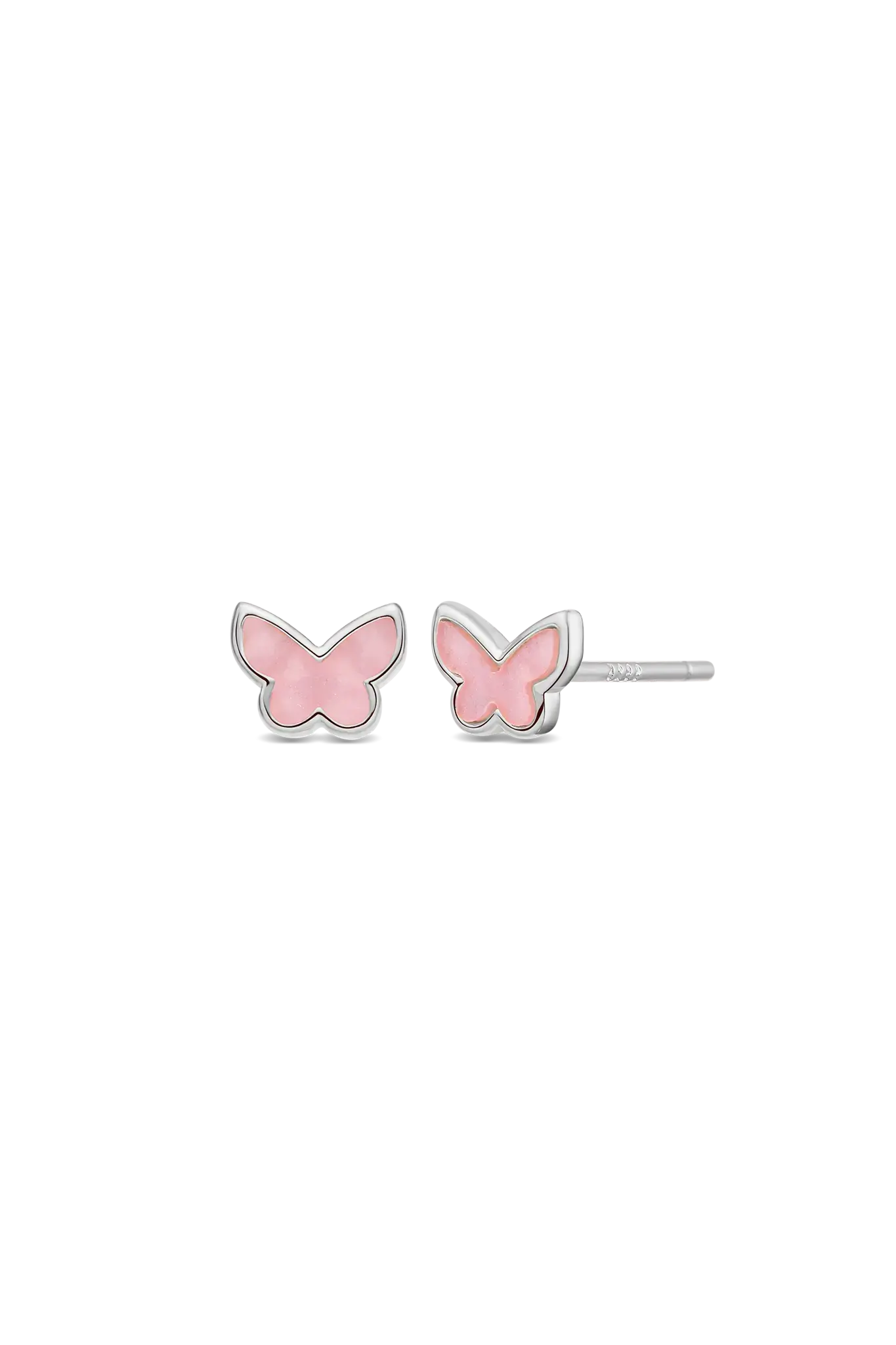 Cercei Argint Rose Butterfly Lisa&Co.