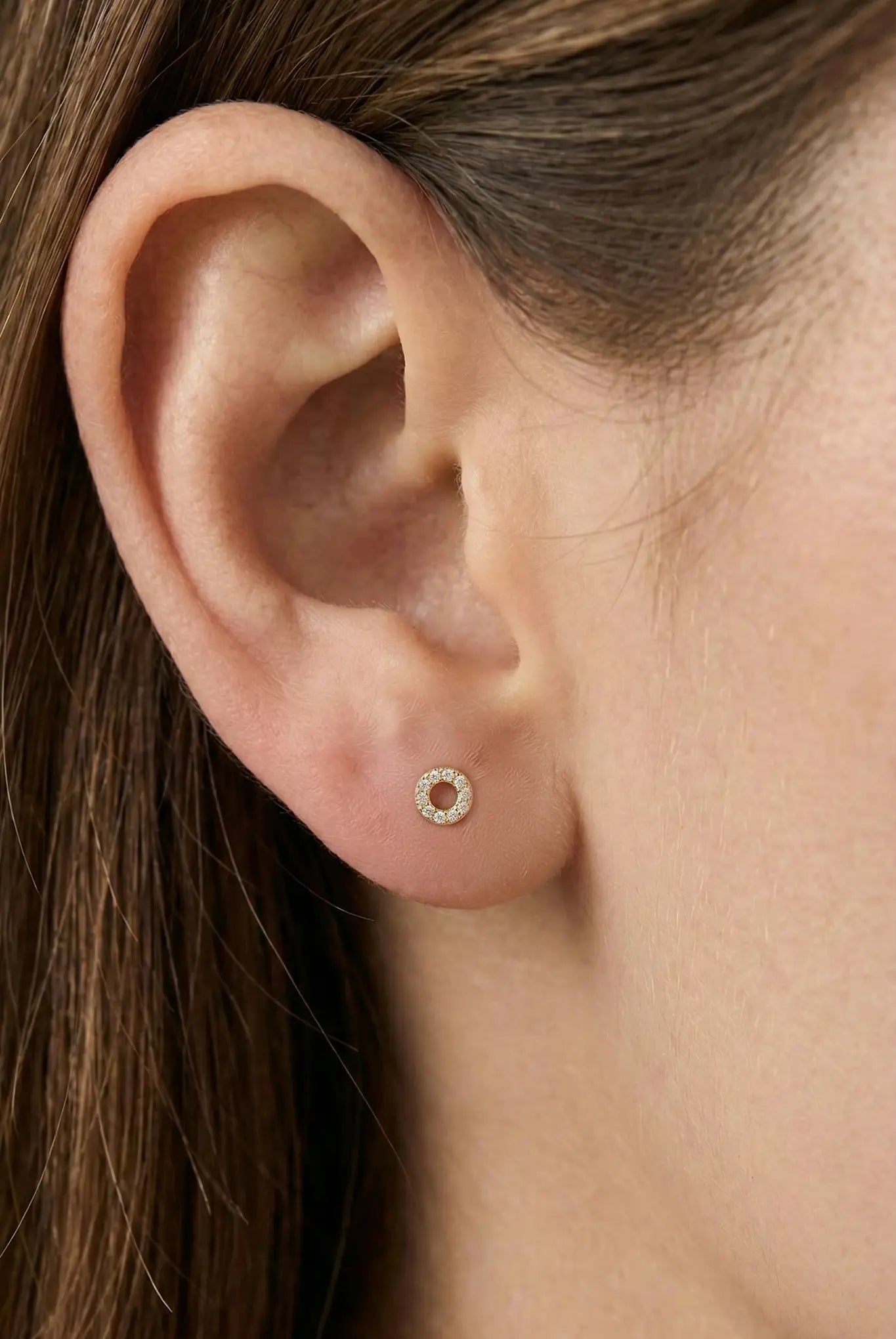 Cercei Argint Shiny Circle S LisaConcept