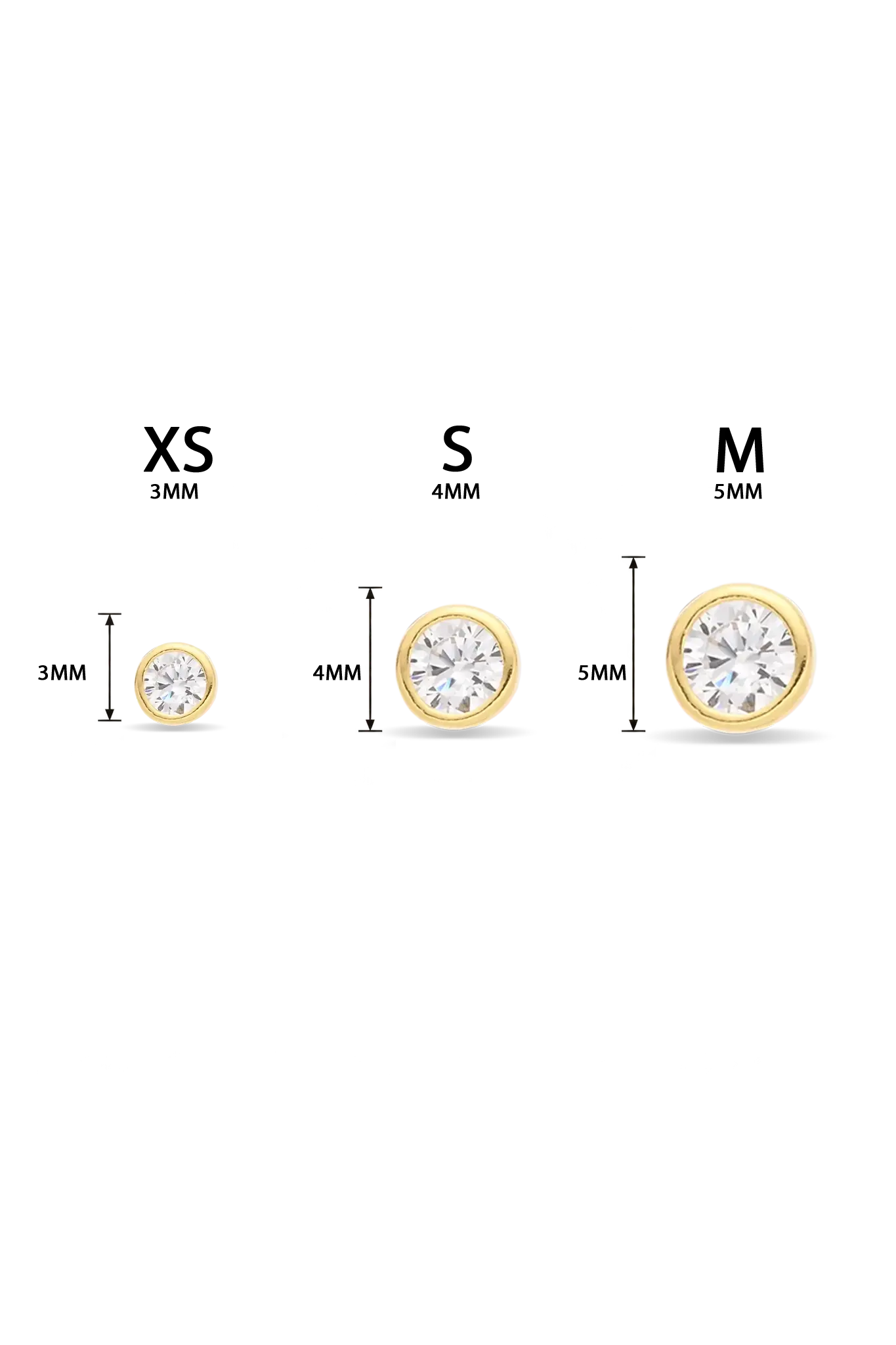 Cercei Argint Single Bezel LisaConcept