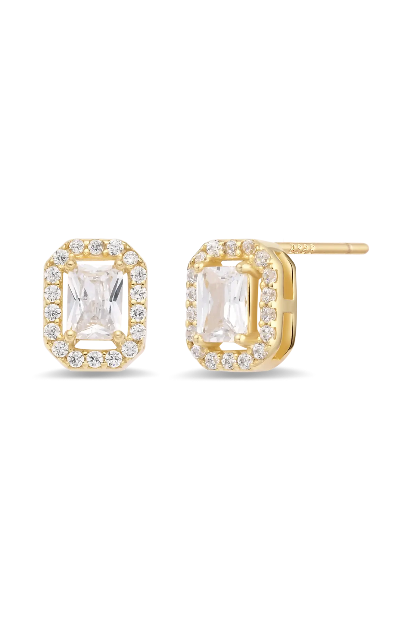 Cercei Argint Sparkling Buttons LisaConcept