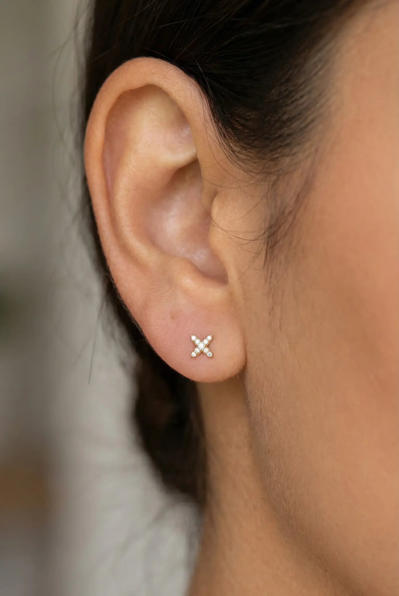 Cercei Argint Stacked Star Lisa&Co.