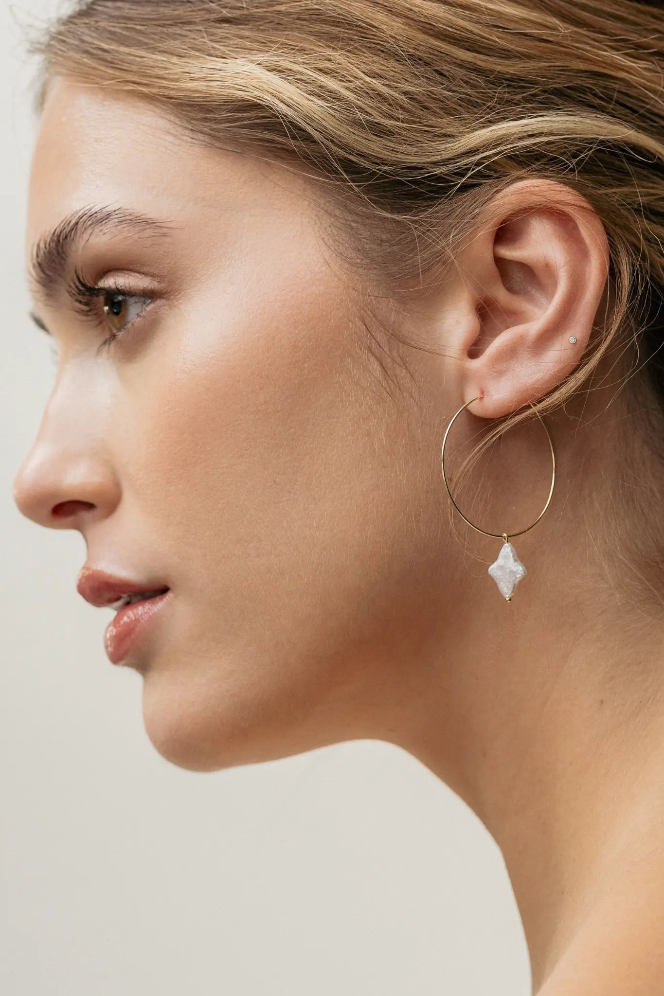 Cercei Argint Star Tied Hoops LisaConcept