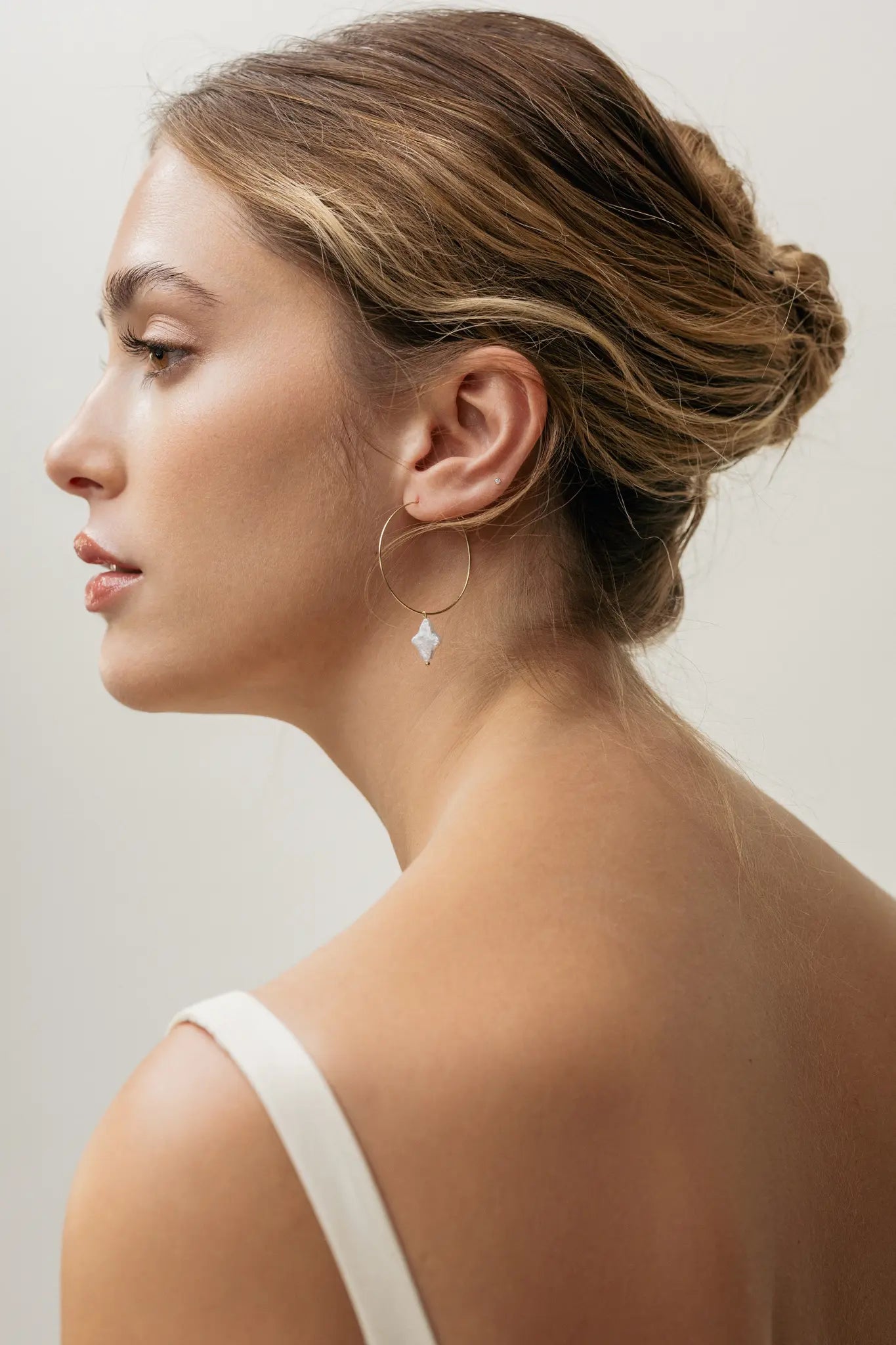 Cercei Argint Star Tied Hoops LisaConcept