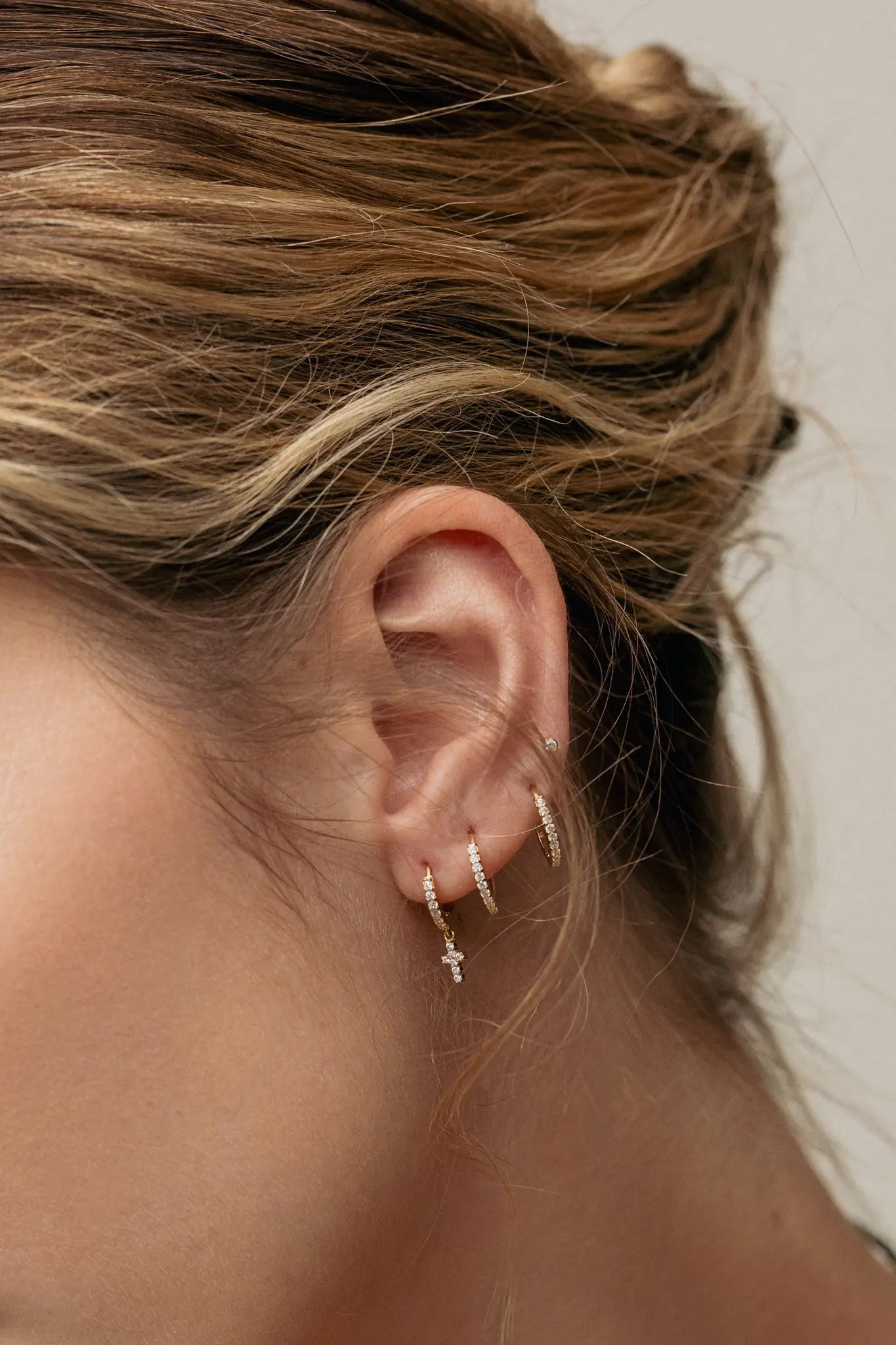 Cercei Argint Starpath Hoops LisaConcept