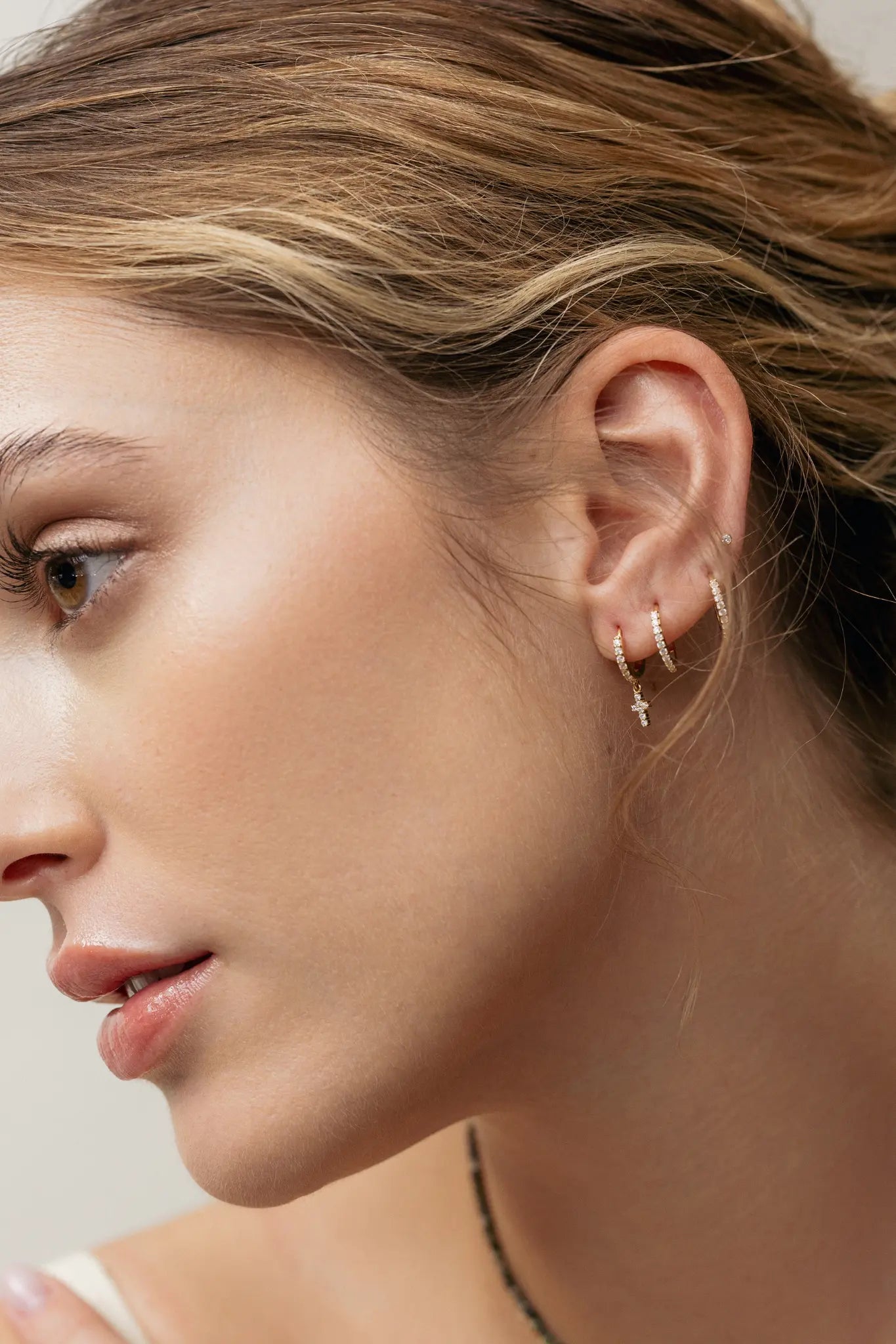 Cercei Argint Starpath Hoops M LisaConcept