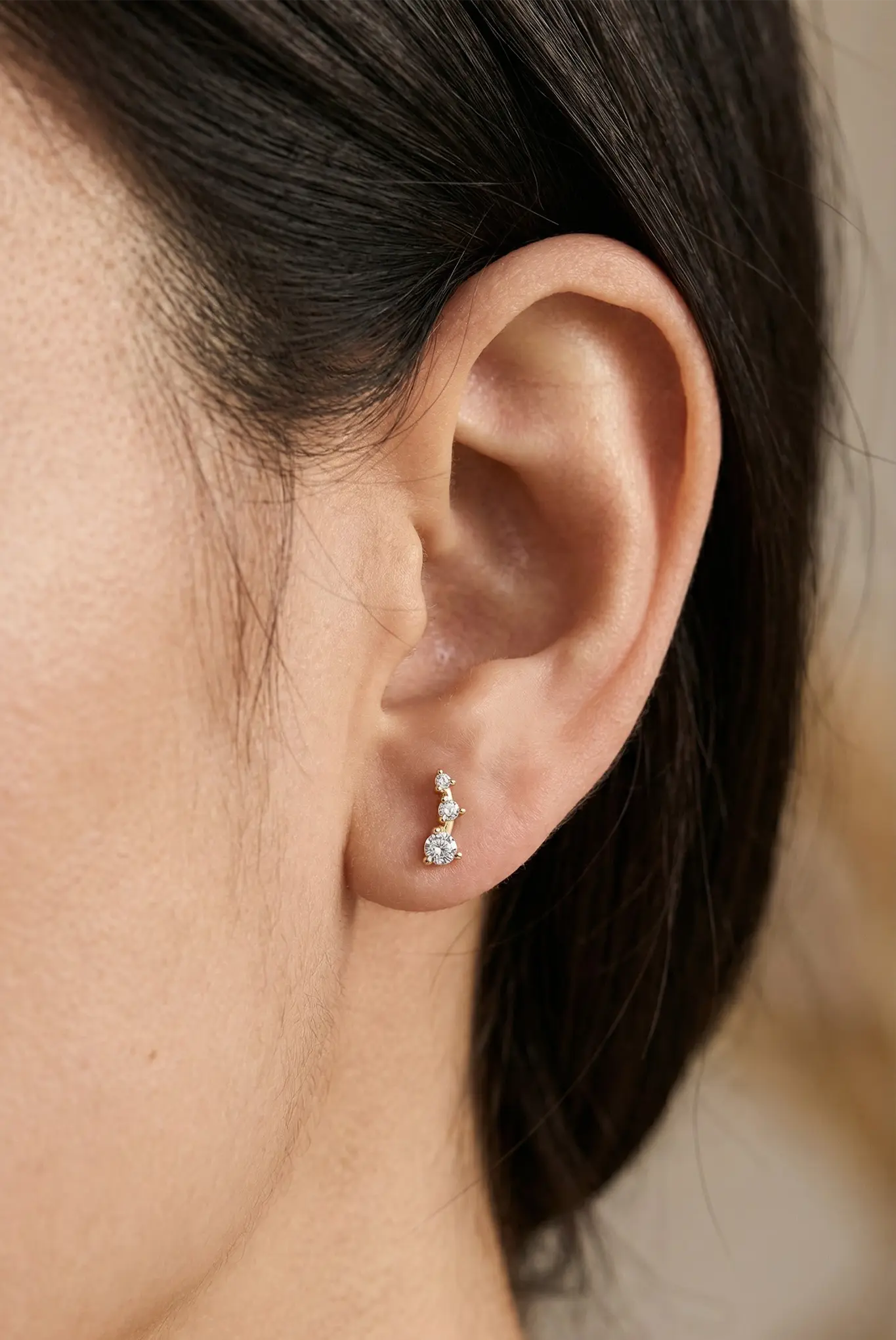 Cercei Argint Trio Crystal Lisa&Co.