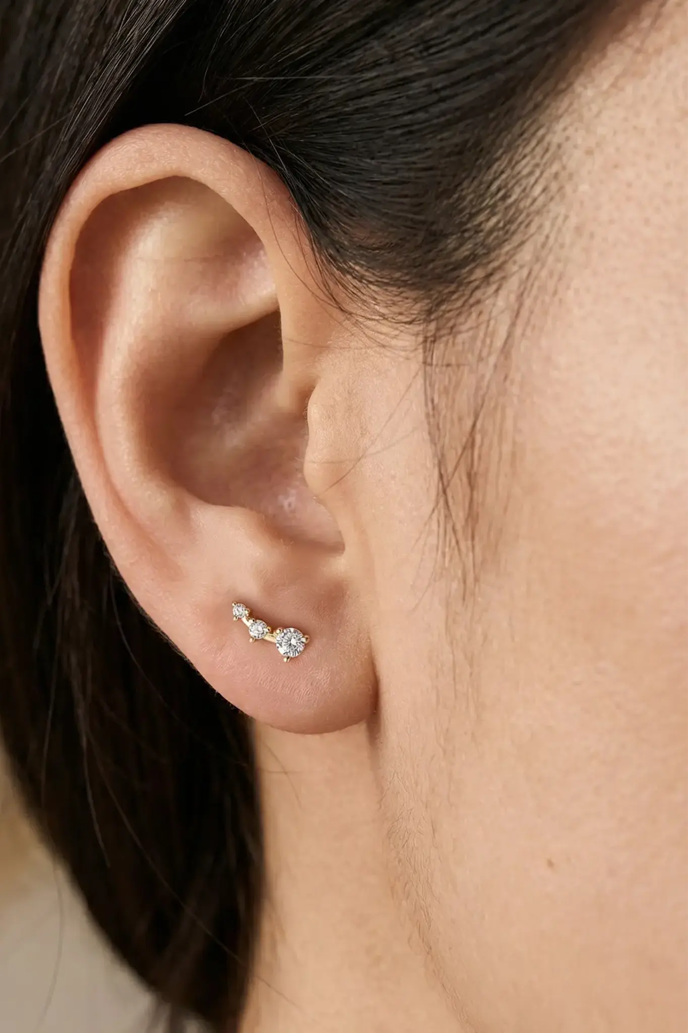 Cercei Argint Trio Crystal Lisa&Co.