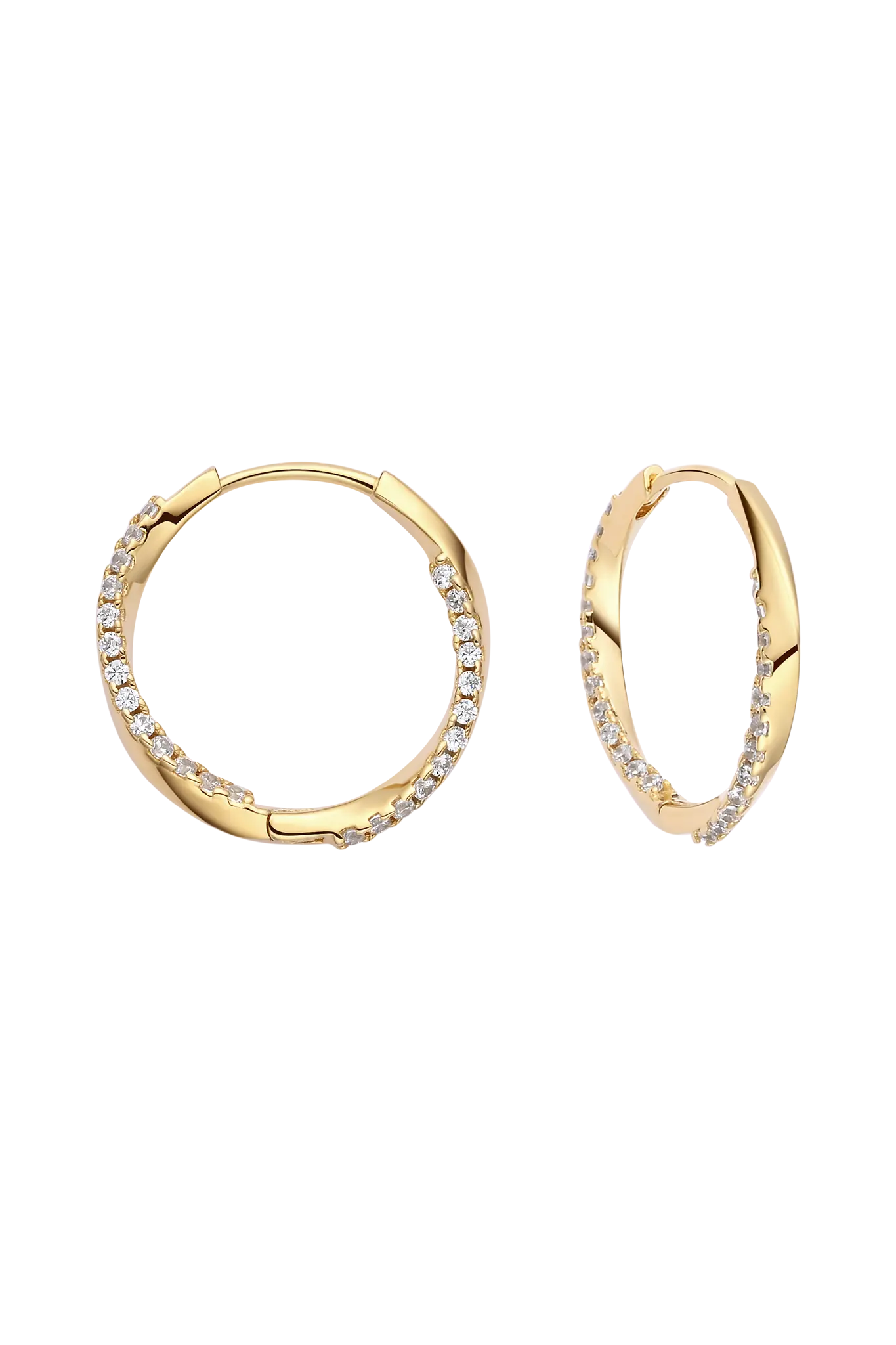 Cercei Argint Twisted Hoop LisaConcept