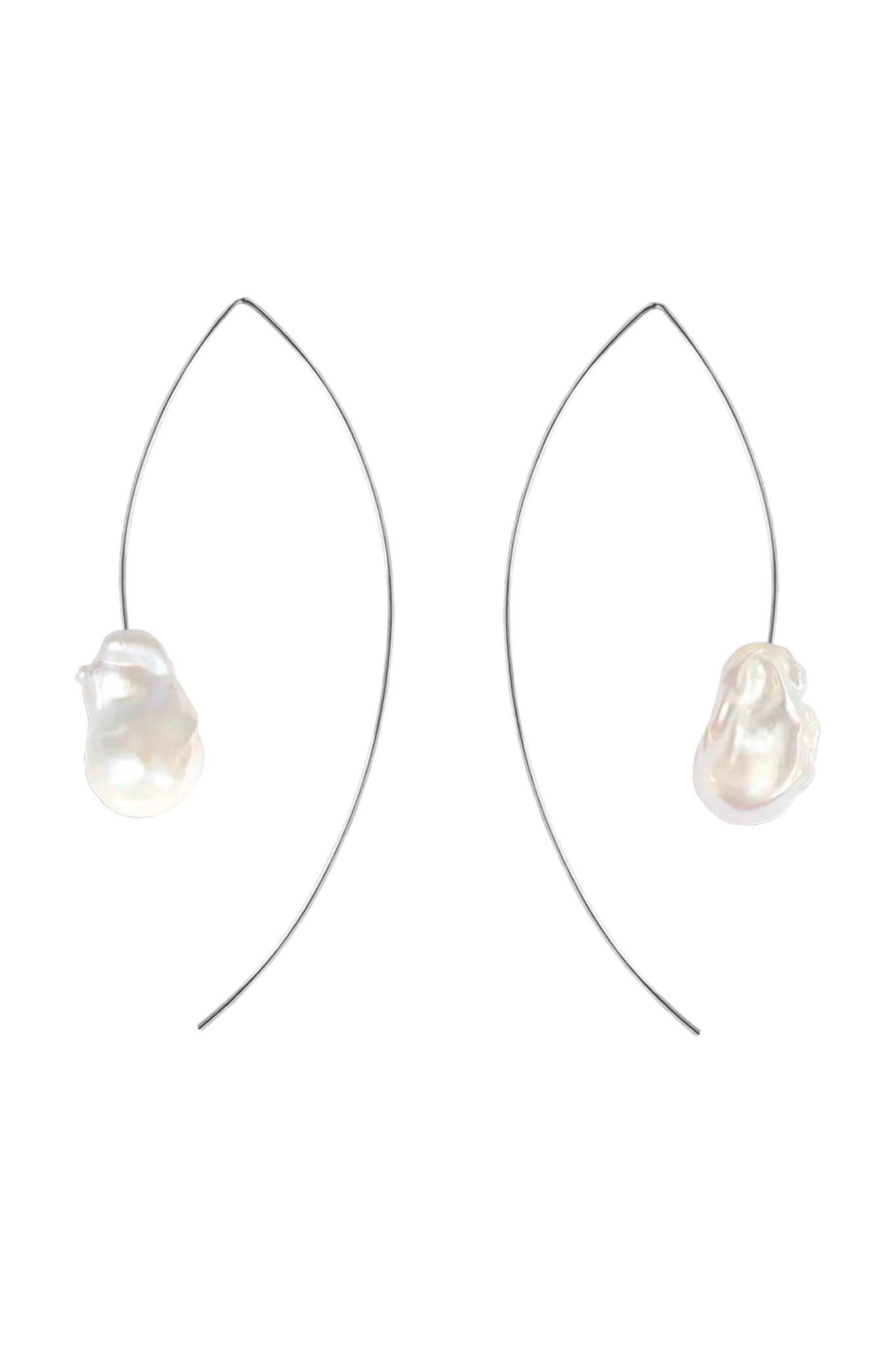 Cercei Argint Wire Baroque Pearl LisaConcept